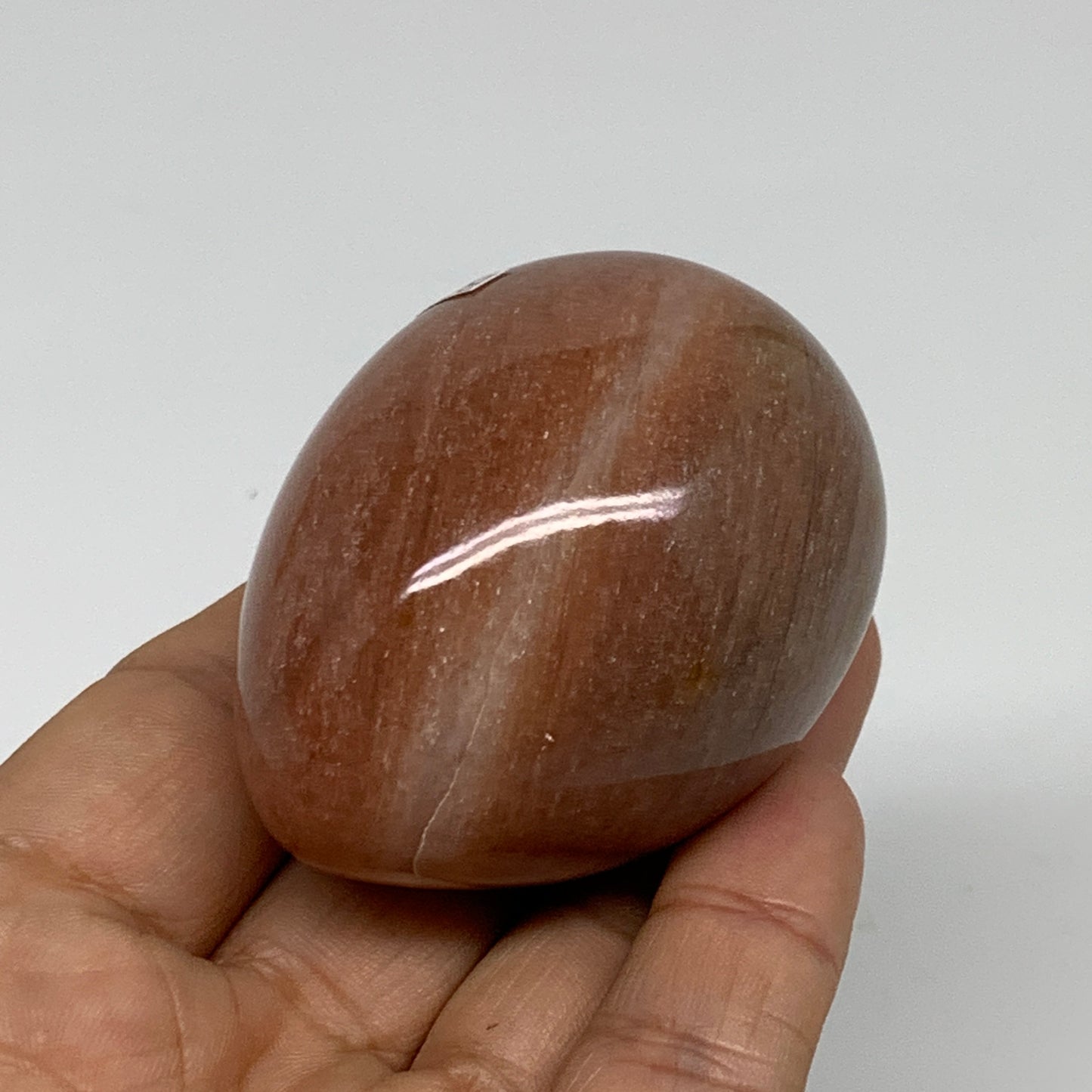 138g, 2.2"x1.7", Natural Red Aventurine Egg Polished Gemstone, B35341
