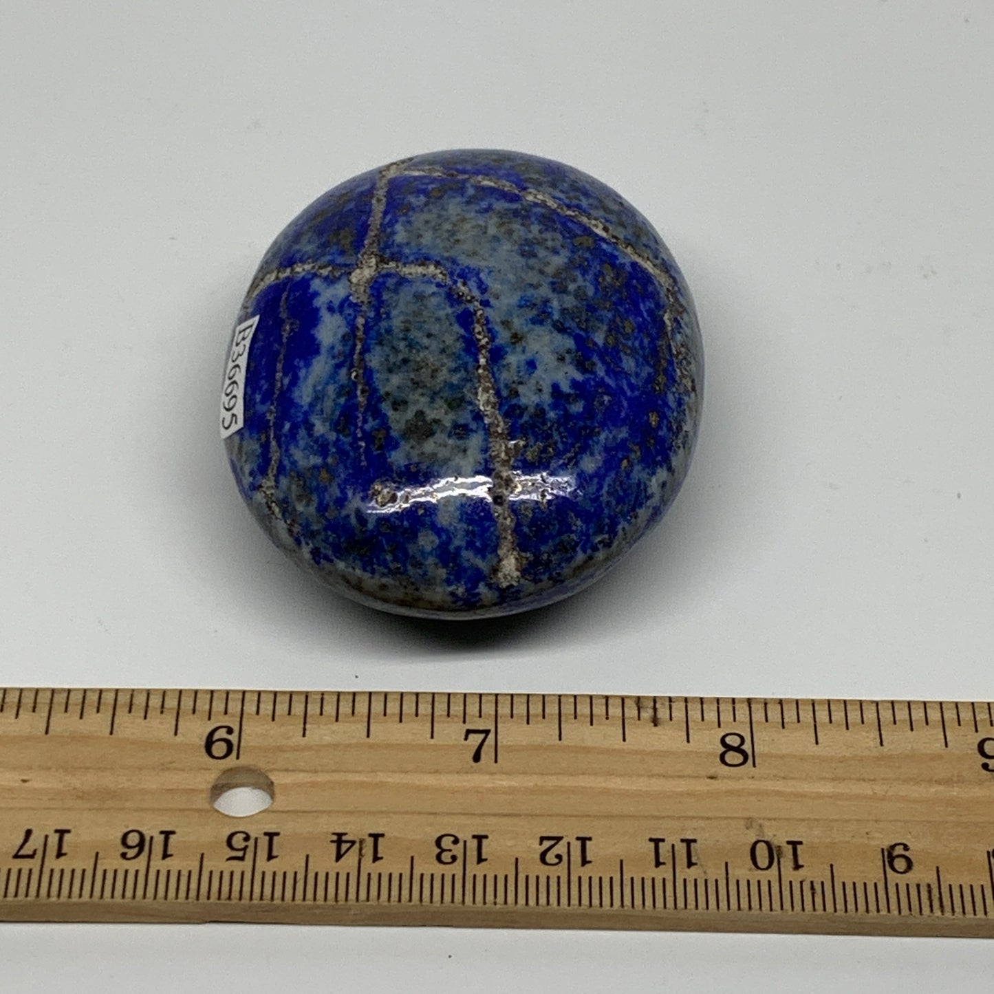 146.3g, 2.6"x2"x1", Natural Lapis Lazuli Palm Stone @Afghanistan, B36695