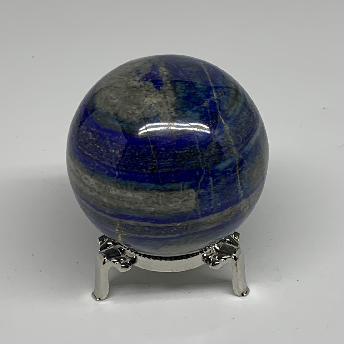 1.02 lbs, 2.6" (66mm), Lapis Lazuli Sphere Ball Gemstone @Afghanistan, B33215