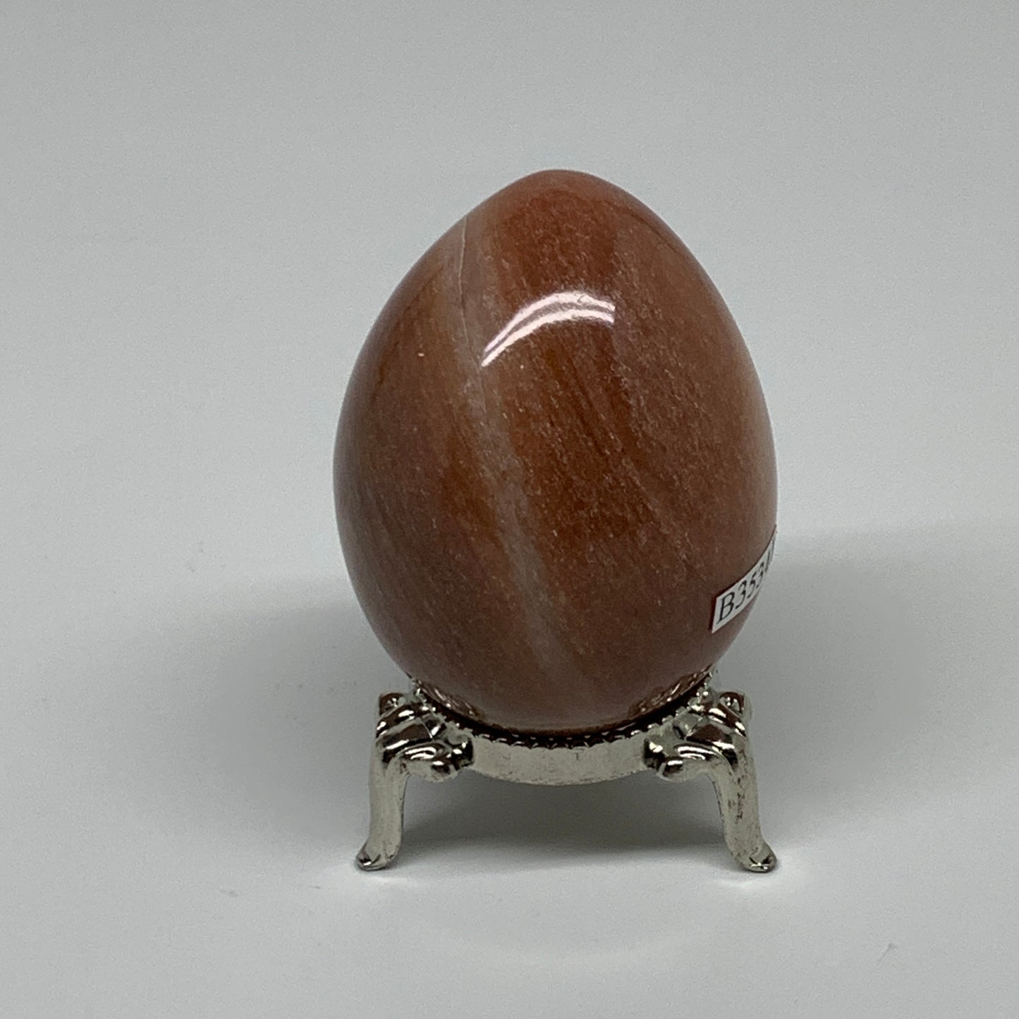 138g, 2.2"x1.7", Natural Red Aventurine Egg Polished Gemstone, B35341