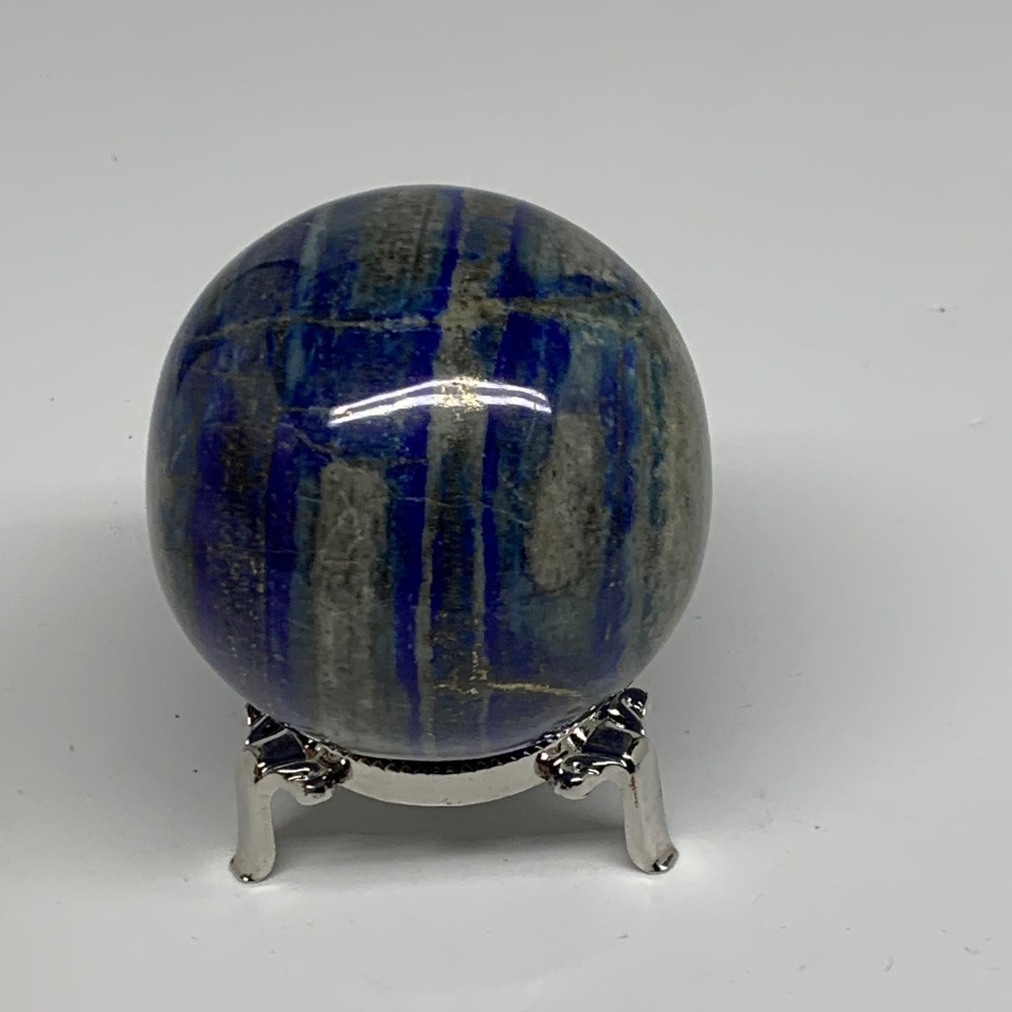 1.02 lbs, 2.6" (66mm), Lapis Lazuli Sphere Ball Gemstone @Afghanistan, B33215