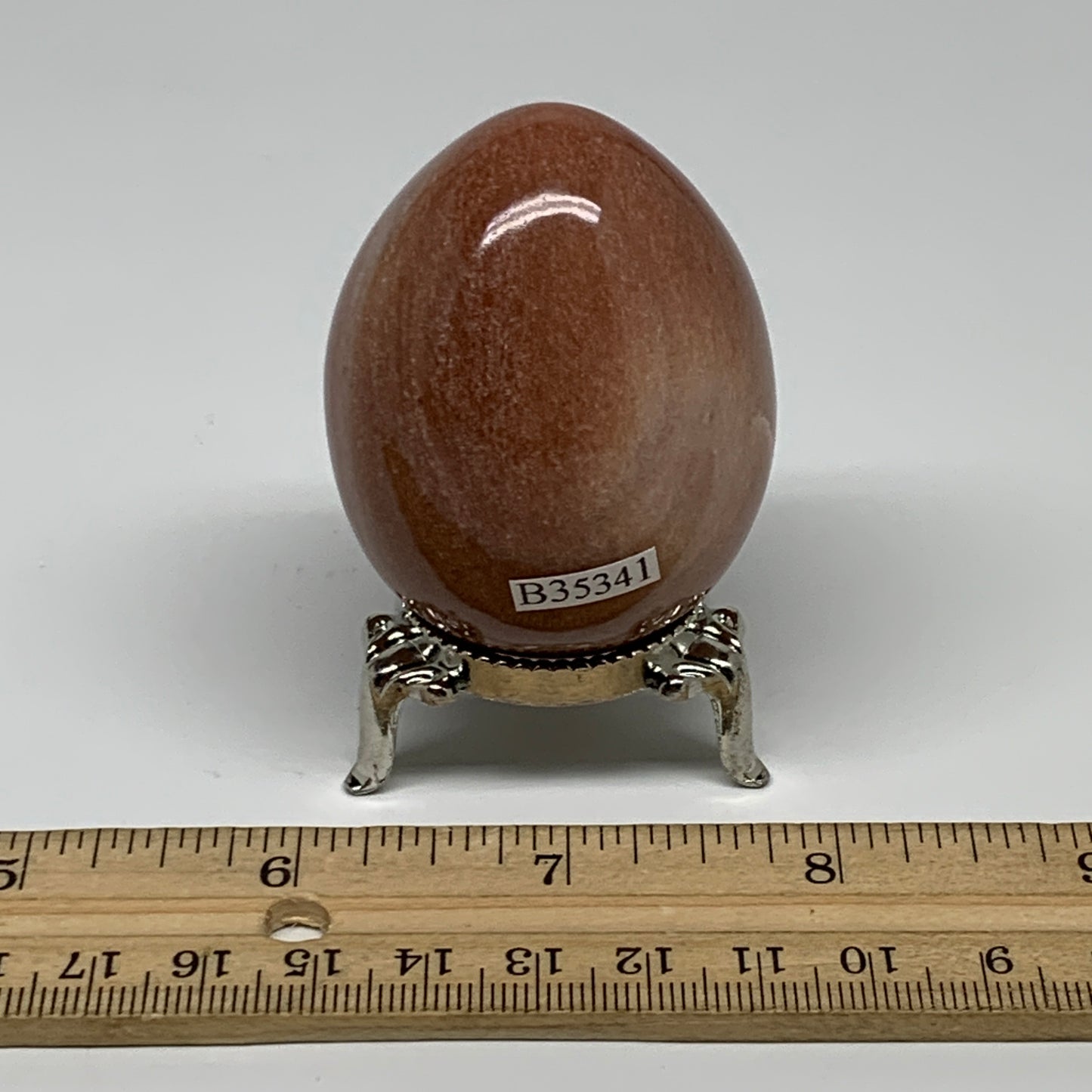 138g, 2.2"x1.7", Natural Red Aventurine Egg Polished Gemstone, B35341