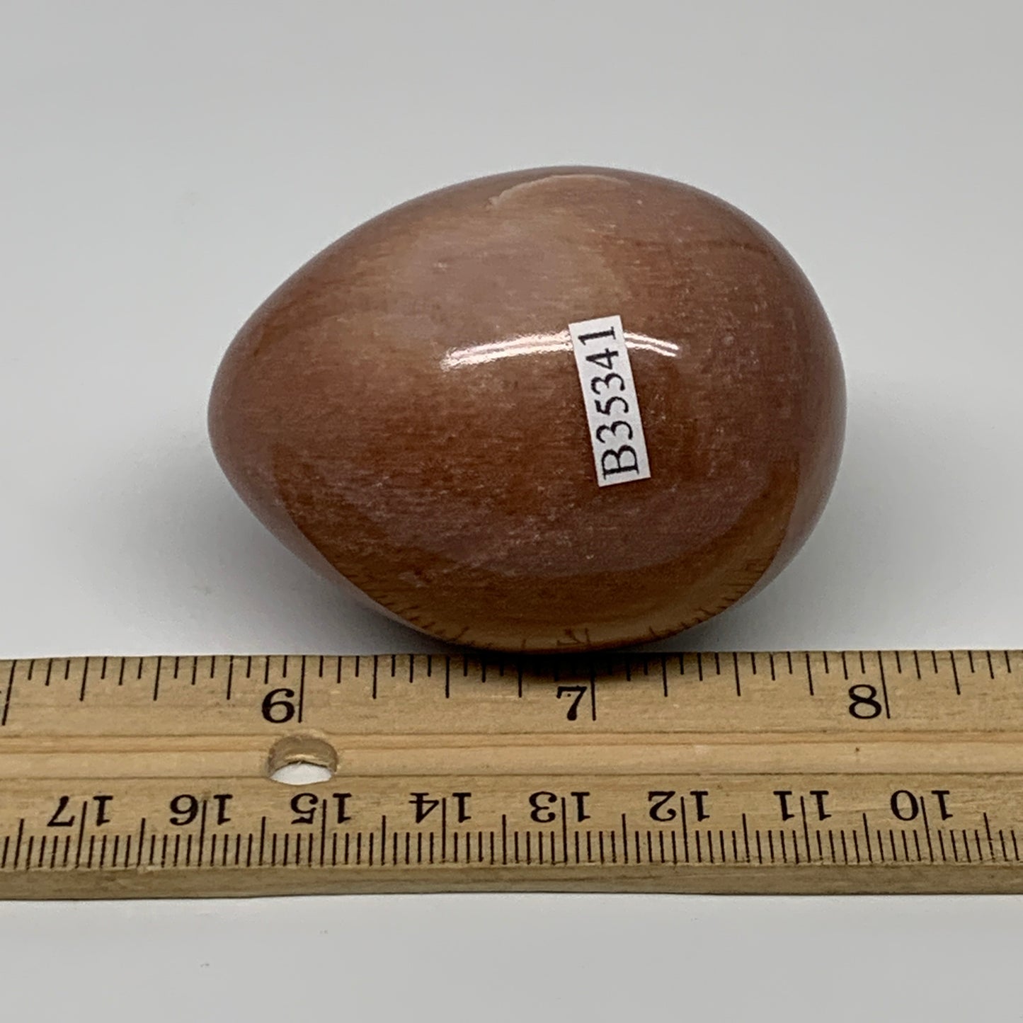 138g, 2.2"x1.7", Natural Red Aventurine Egg Polished Gemstone, B35341