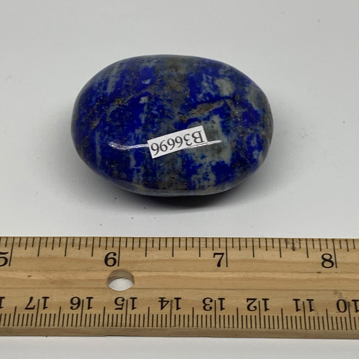 95.8g, 2"x1.7"x1", Natural Lapis Lazuli Palm Stone @Afghanistan, B36696