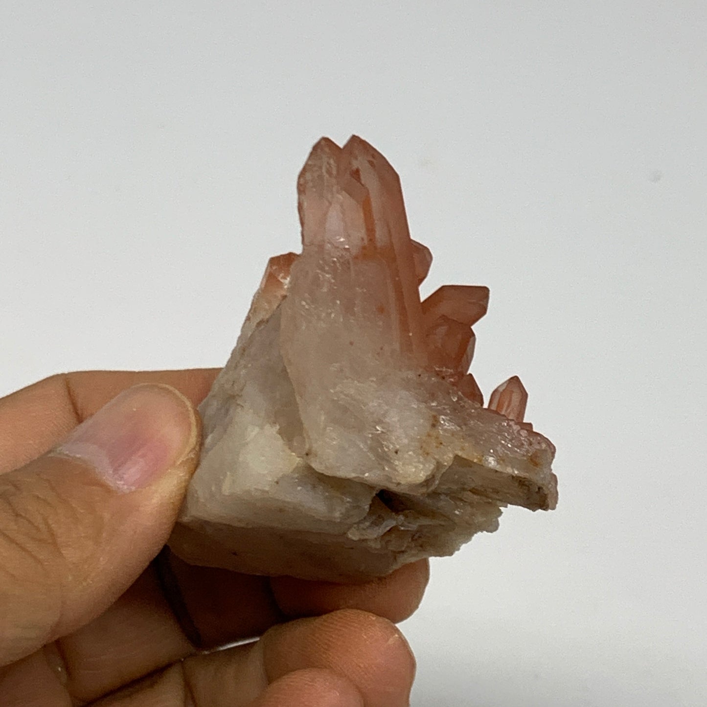 51.6g, 2.2"x2.2"x1.4", Orange Quartz Cluster Crystal Terminated @Brazil, B28922