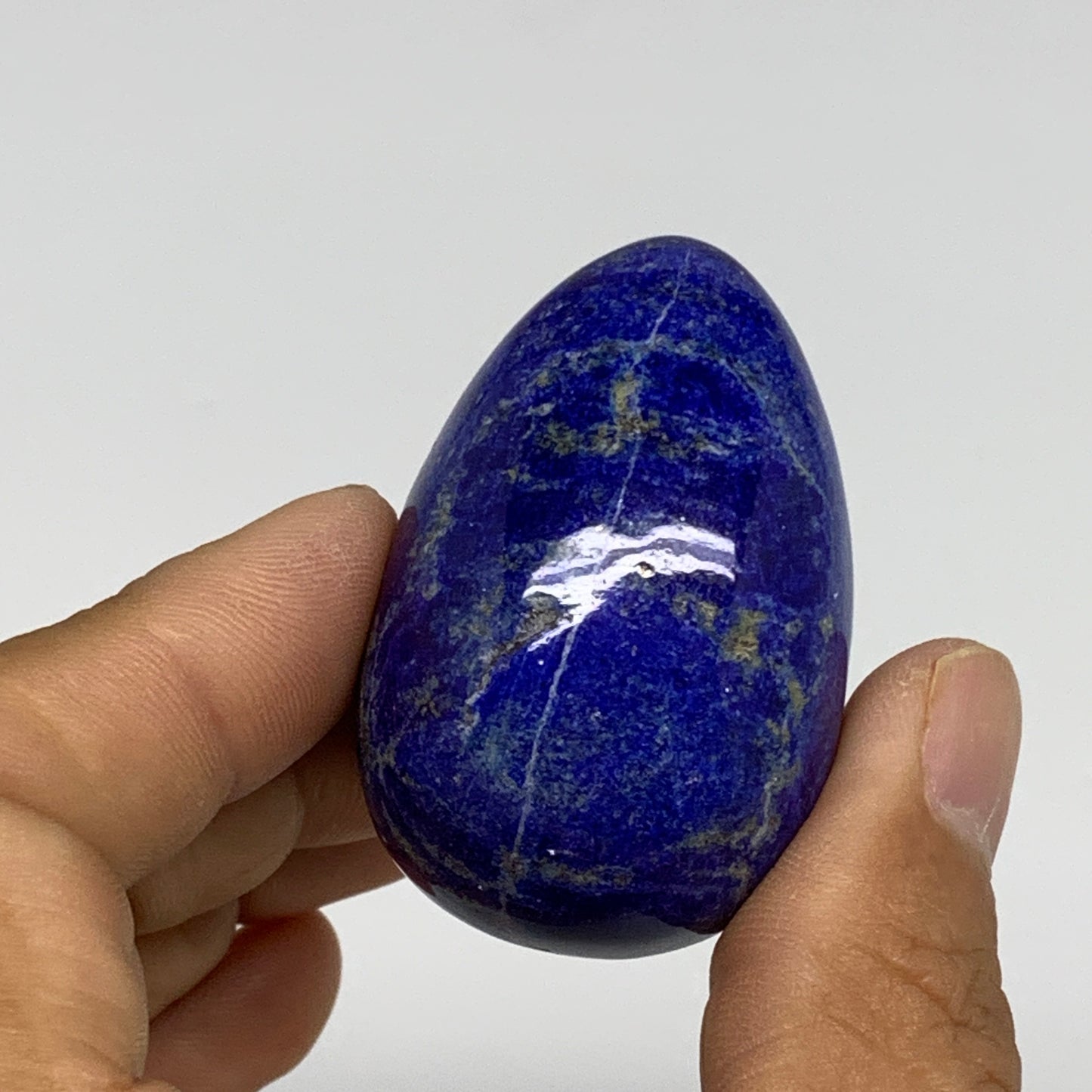 152.4g, 1.8"-1.8", 2pcs, Natural Lapis Lazuli Egg Polished @Afghanistan, B30411