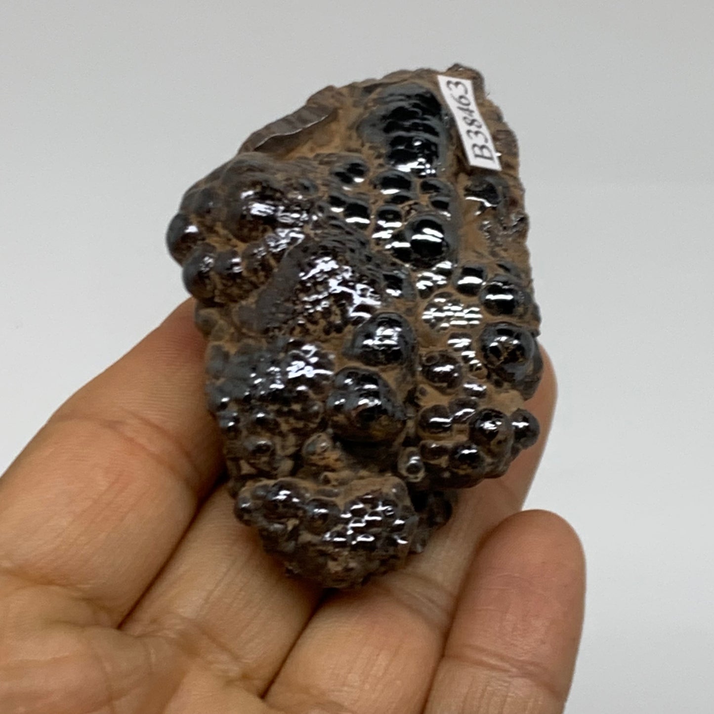 148.9g, 2.7"x1.6"x1.1", Rough Hematite Botryoidal Mineral Crystal, B38463