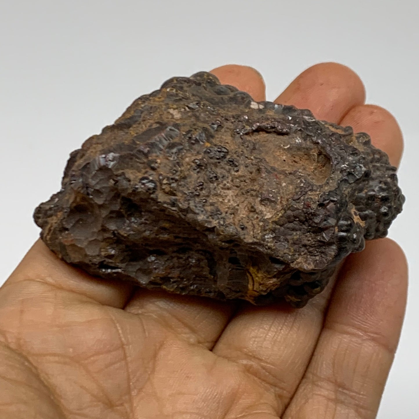 148.9g, 2.7"x1.6"x1.1", Rough Hematite Botryoidal Mineral Crystal, B38463