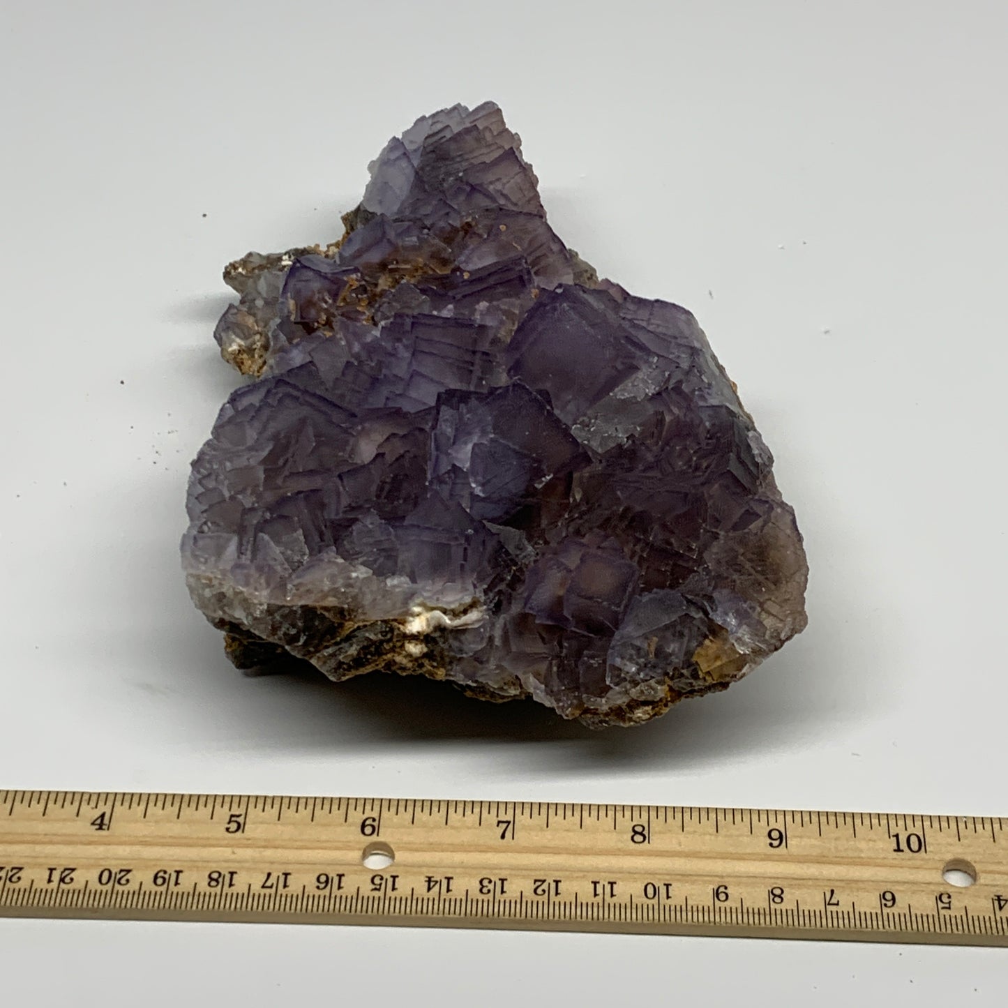 2.68 lbs, 7.2"x4.9"x1.7", Purple Fluorite Mineral Specimen @Pakistan, B27329