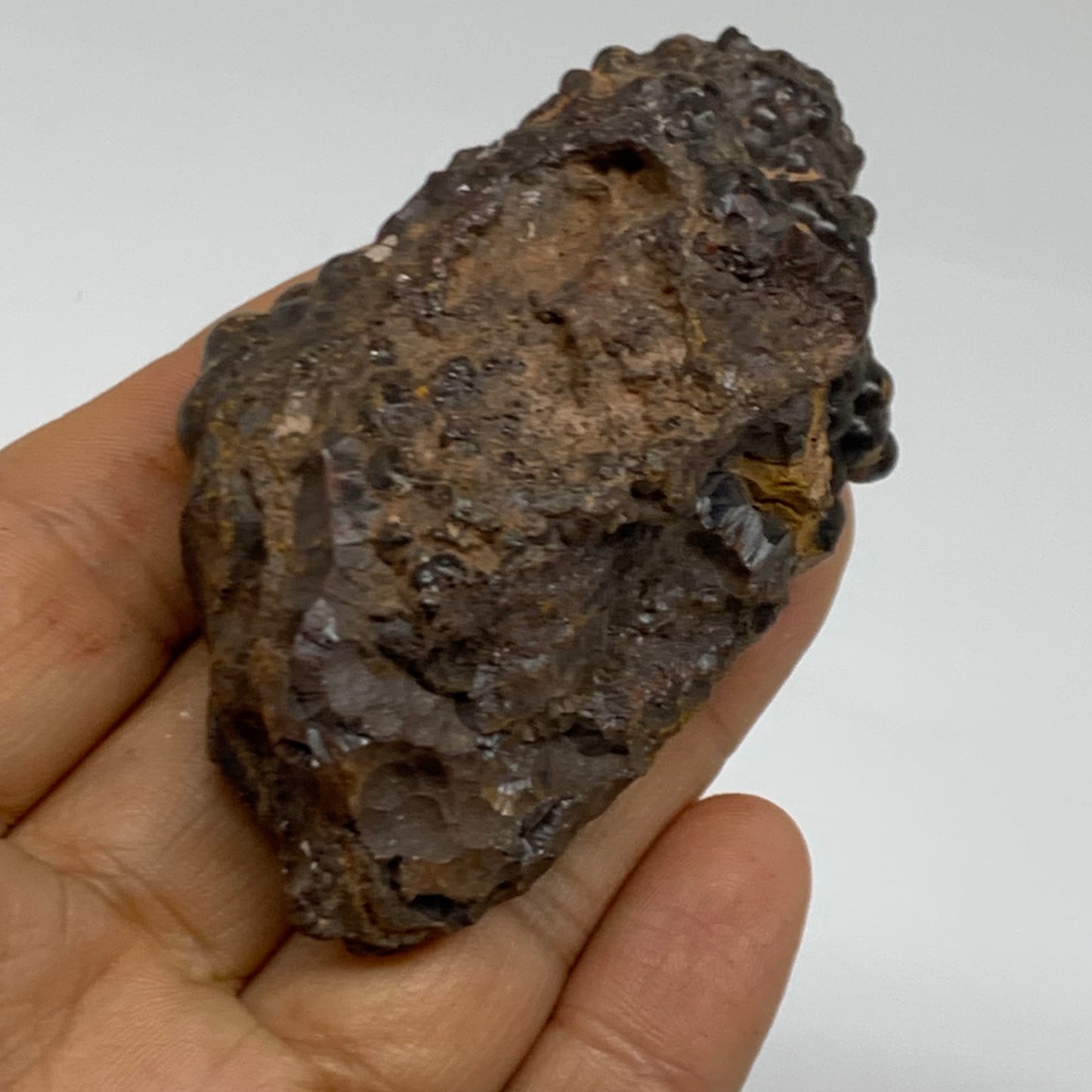 148.9g, 2.7"x1.6"x1.1", Rough Hematite Botryoidal Mineral Crystal, B38463