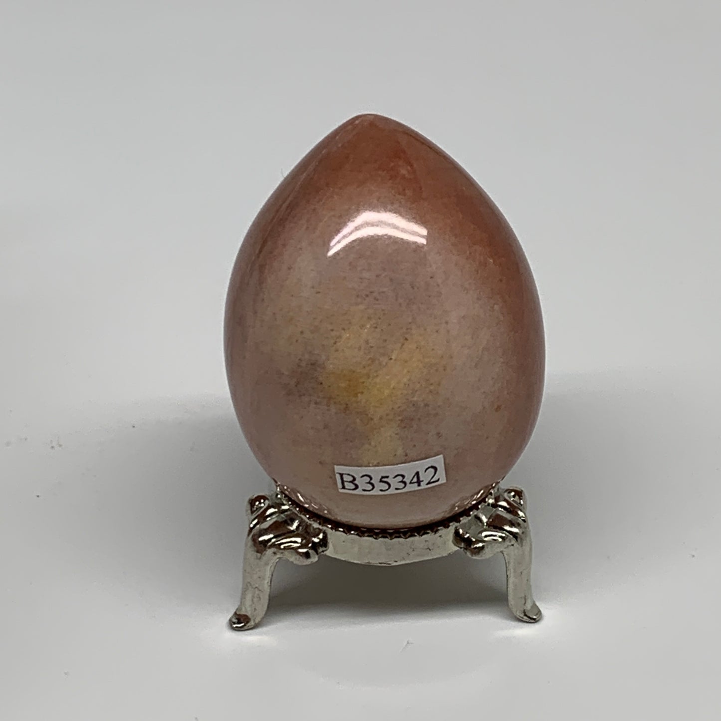 126g, 2.2"x1.6", Natural Red Aventurine Egg Polished Gemstone, B35342