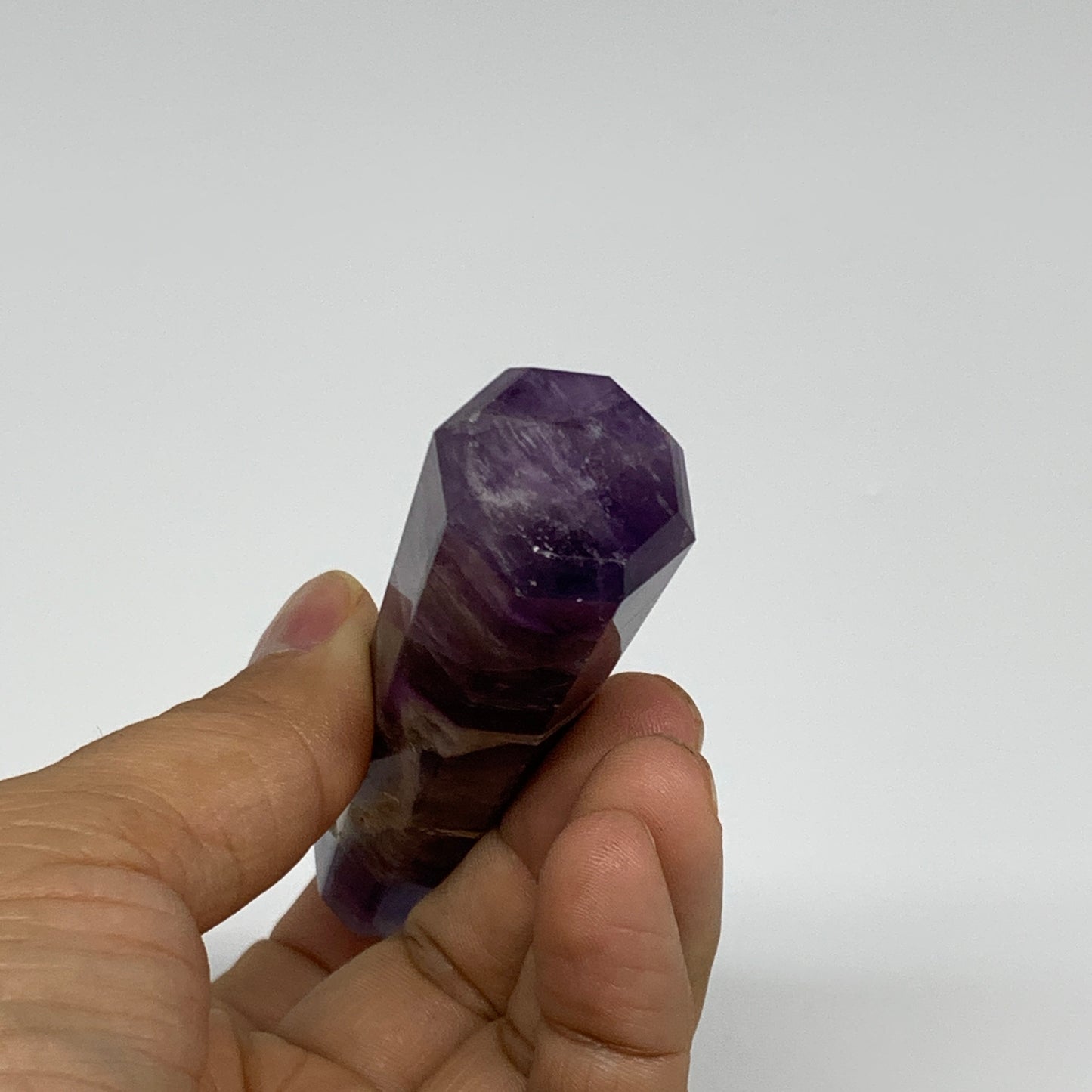 72.1g,  3.6"x0.9", Natural Amethyst Tower Point Obelisk @Brazil, B31236