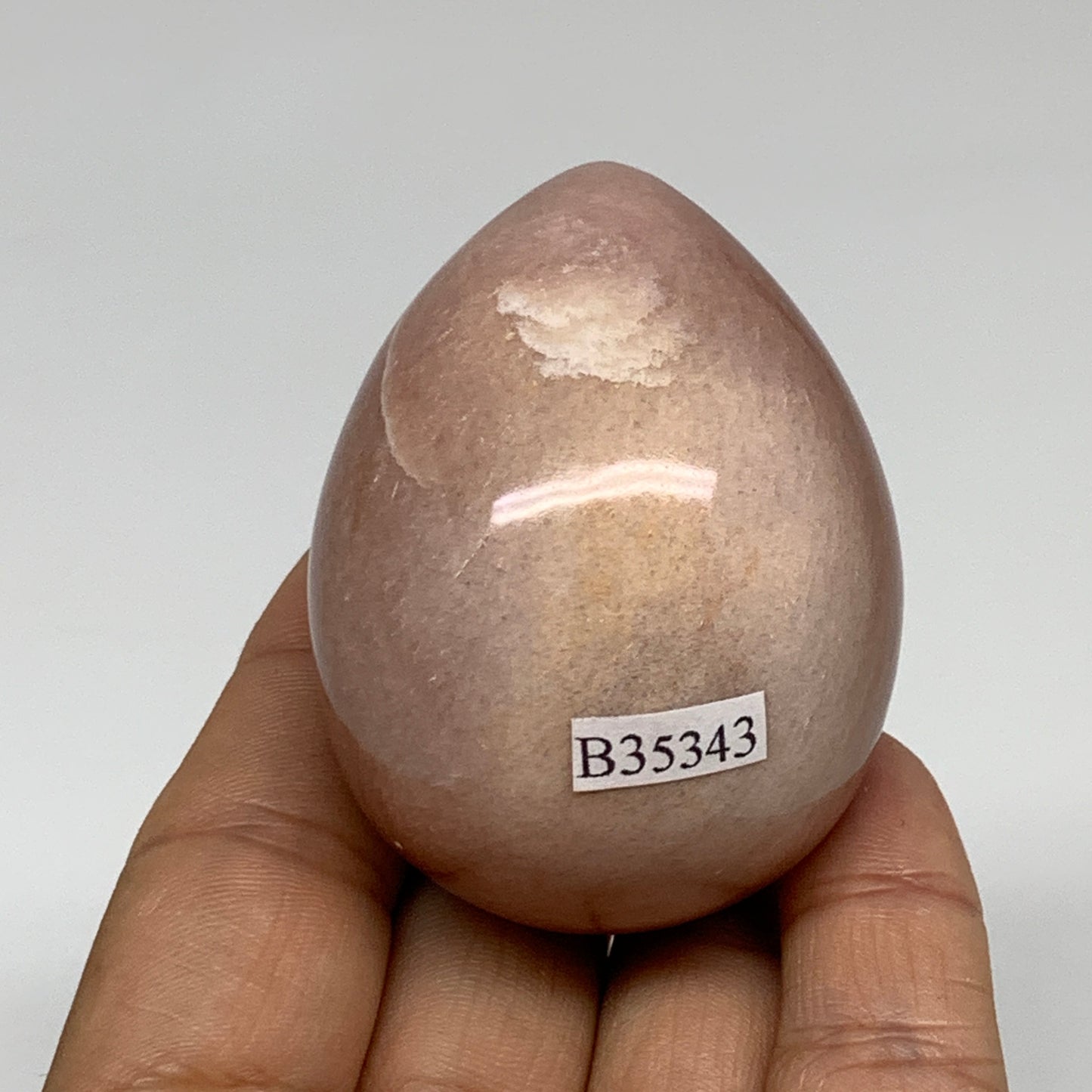 142.1g, 2.2"x1.7", Natural Red Aventurine Egg Polished Gemstone, B35343