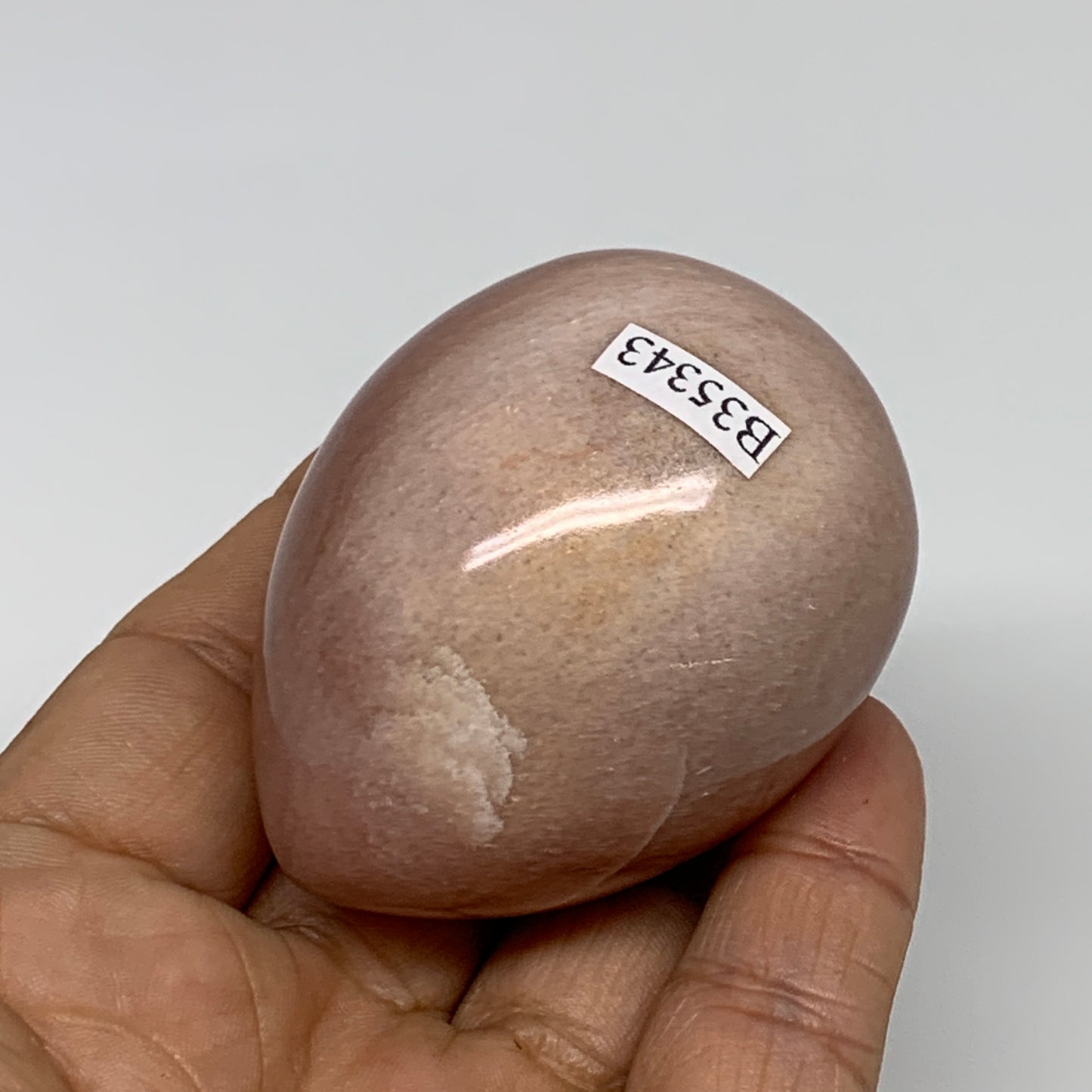 142.1g, 2.2"x1.7", Natural Red Aventurine Egg Polished Gemstone, B35343