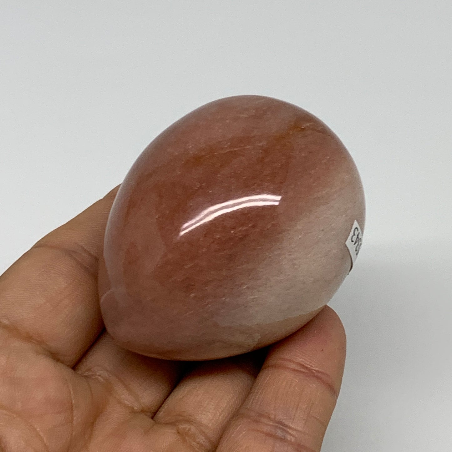 142.1g, 2.2"x1.7", Natural Red Aventurine Egg Polished Gemstone, B35343