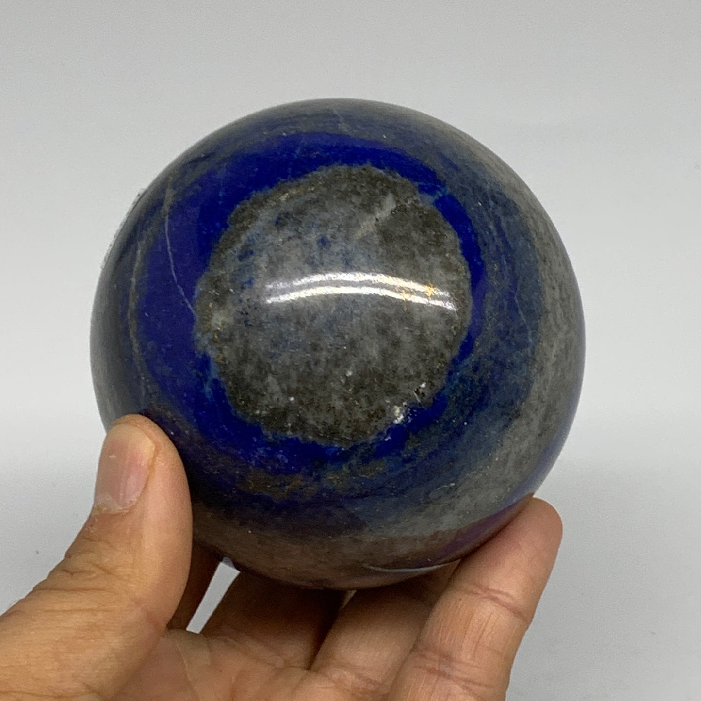 1.68 lbs, 3.1" (78mm), Lapis Lazuli Sphere Ball Gemstone @Afghanistan, B33217