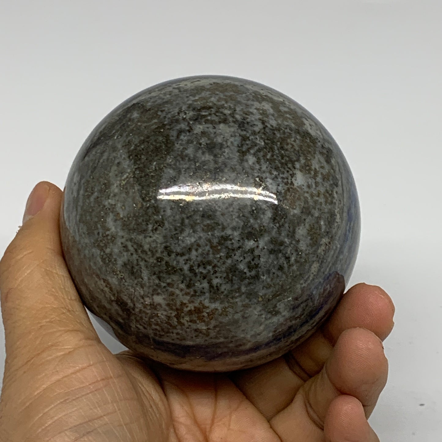 1.68 lbs, 3.1" (78mm), Lapis Lazuli Sphere Ball Gemstone @Afghanistan, B33217