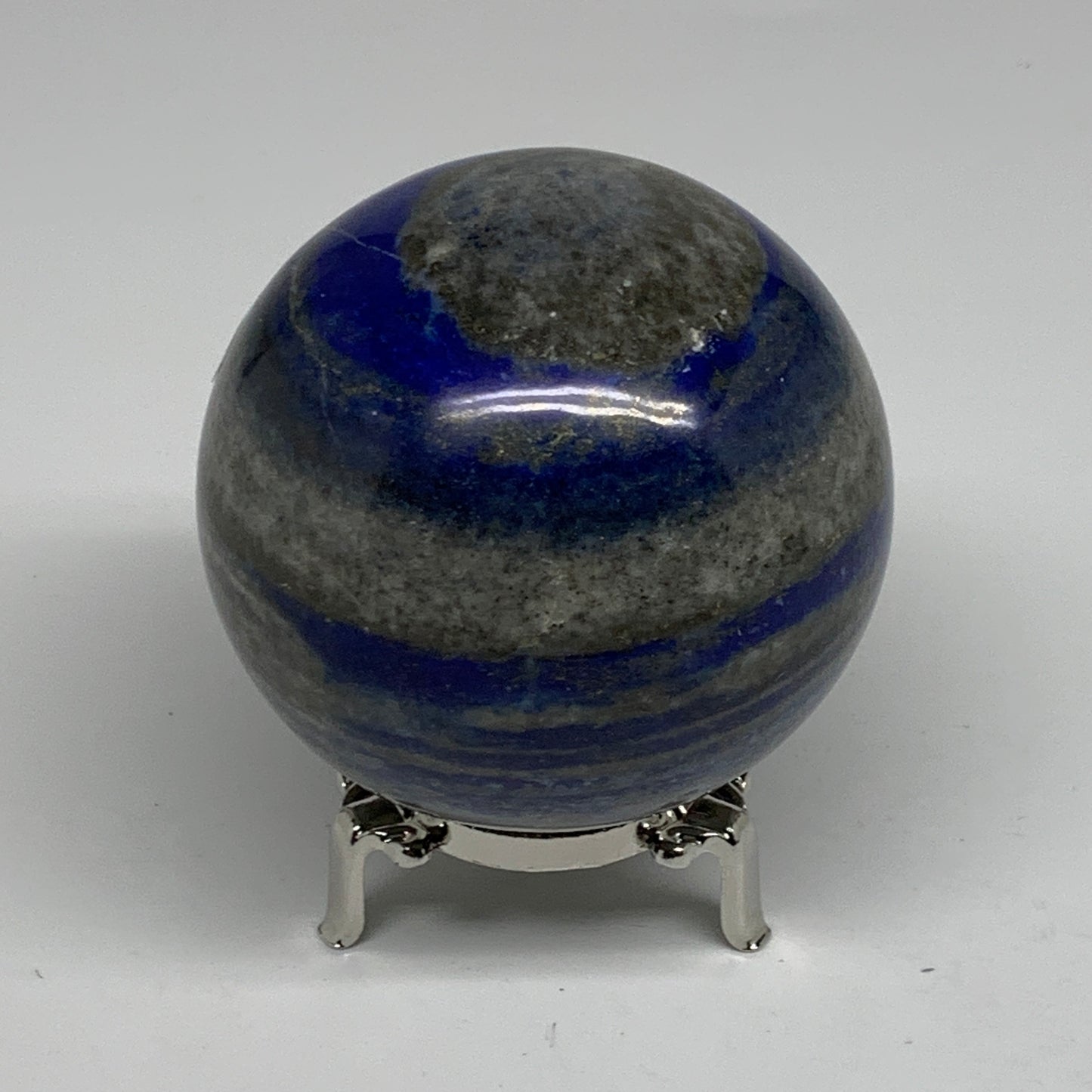 1.68 lbs, 3.1" (78mm), Lapis Lazuli Sphere Ball Gemstone @Afghanistan, B33217