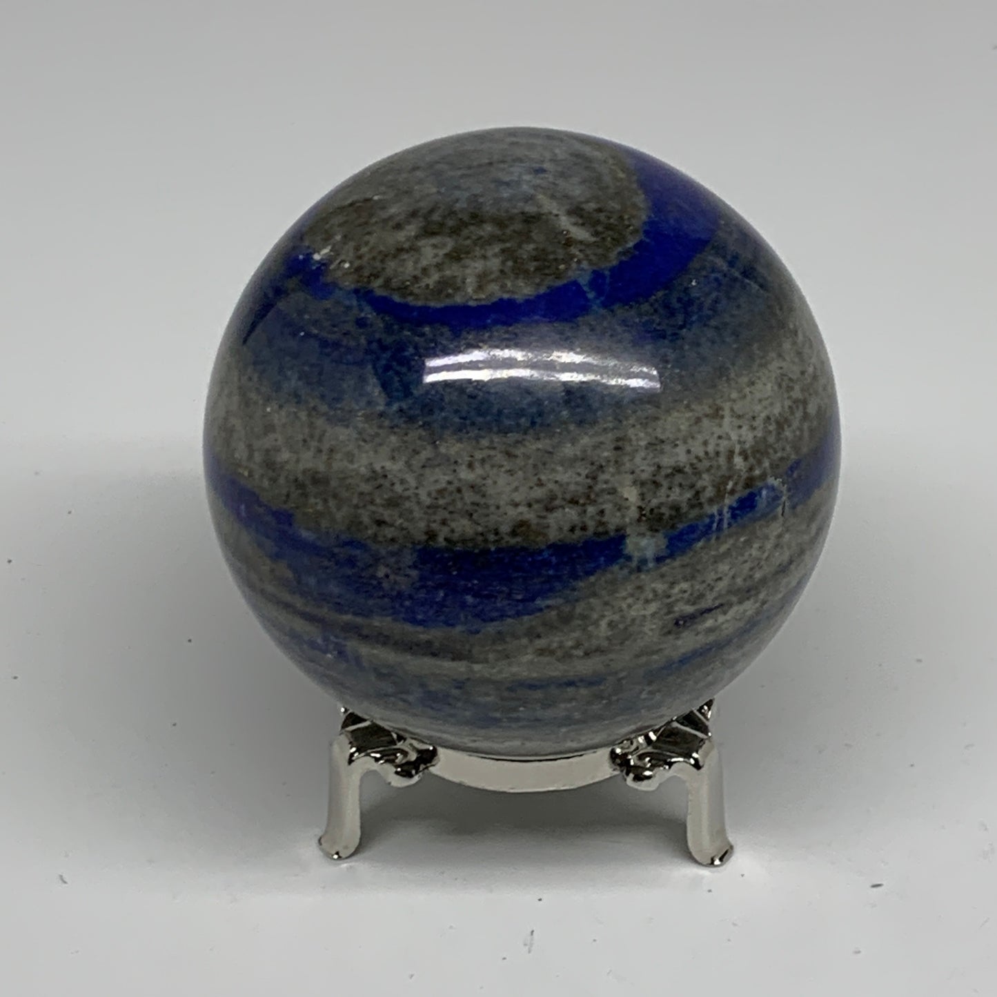 1.68 lbs, 3.1" (78mm), Lapis Lazuli Sphere Ball Gemstone @Afghanistan, B33217
