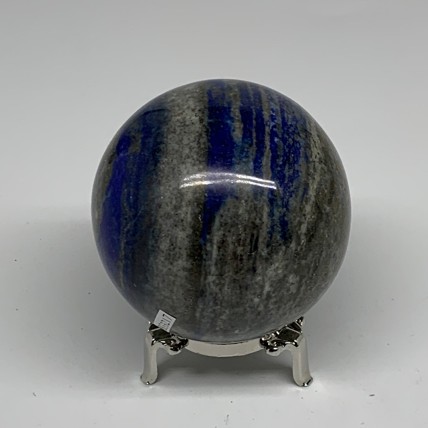 1.68 lbs, 3.1" (78mm), Lapis Lazuli Sphere Ball Gemstone @Afghanistan, B33217