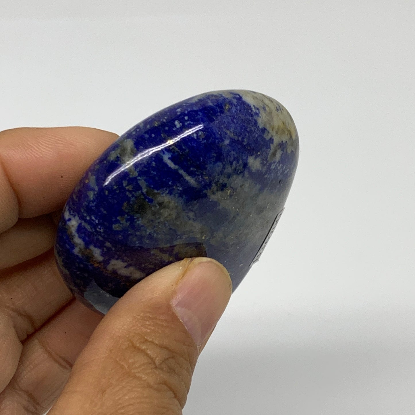 112.2g, 2.7"x2.1"x0.9", Natural Lapis Lazuli Palm Stone @Afghanistan, B36700