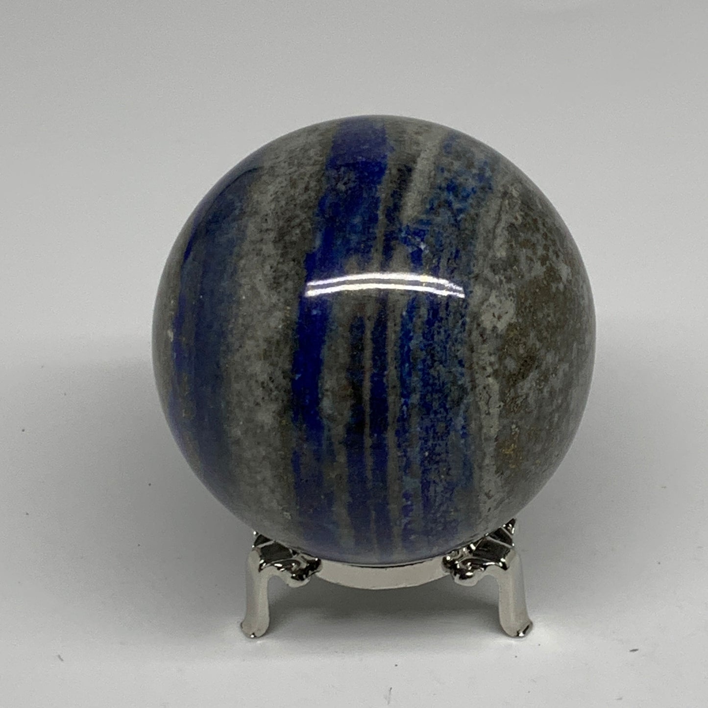 1.68 lbs, 3.1" (78mm), Lapis Lazuli Sphere Ball Gemstone @Afghanistan, B33217