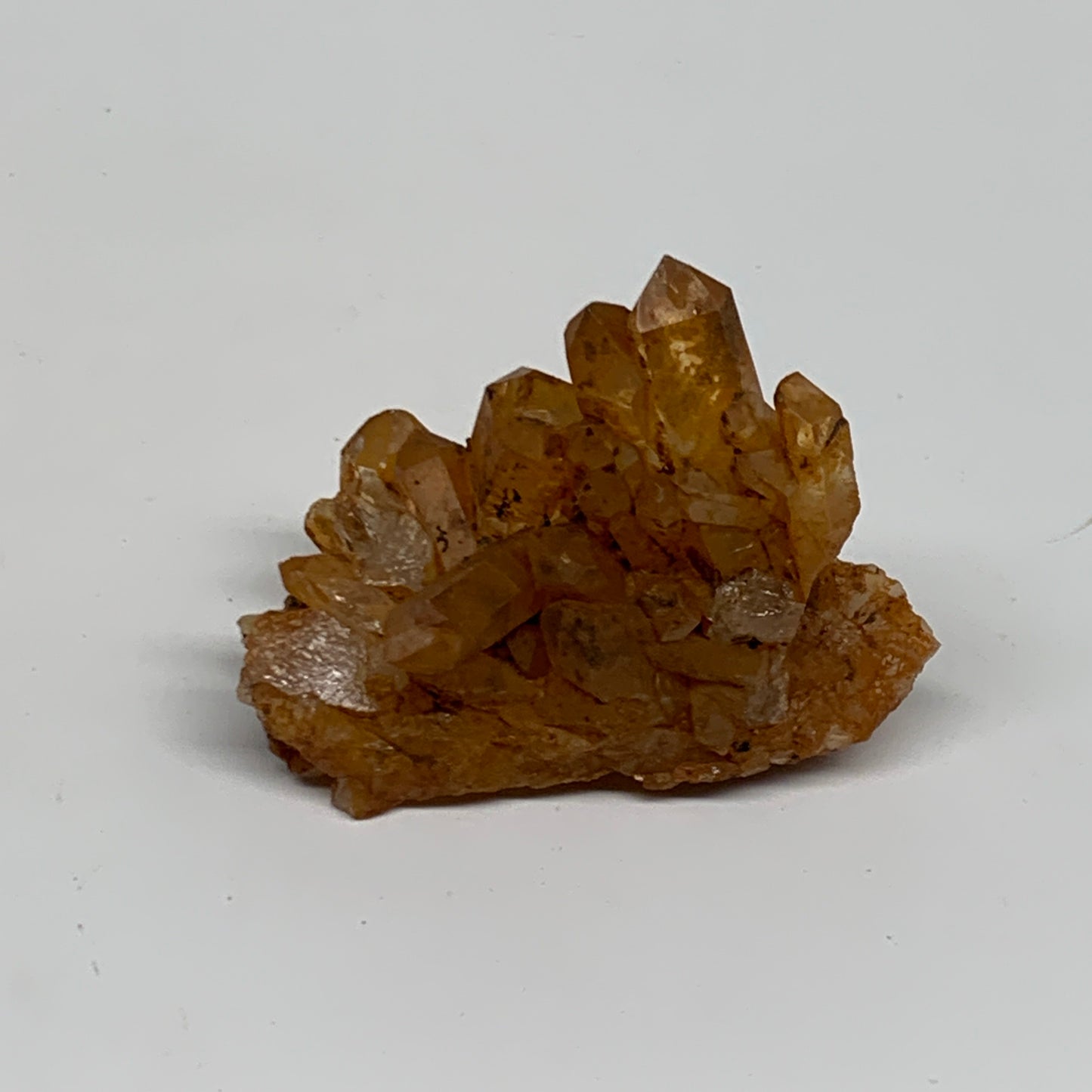 51.1g, 2.3"x1.8"x1.2", Orange Quartz Cluster Crystal Terminated @Brazil, B28925