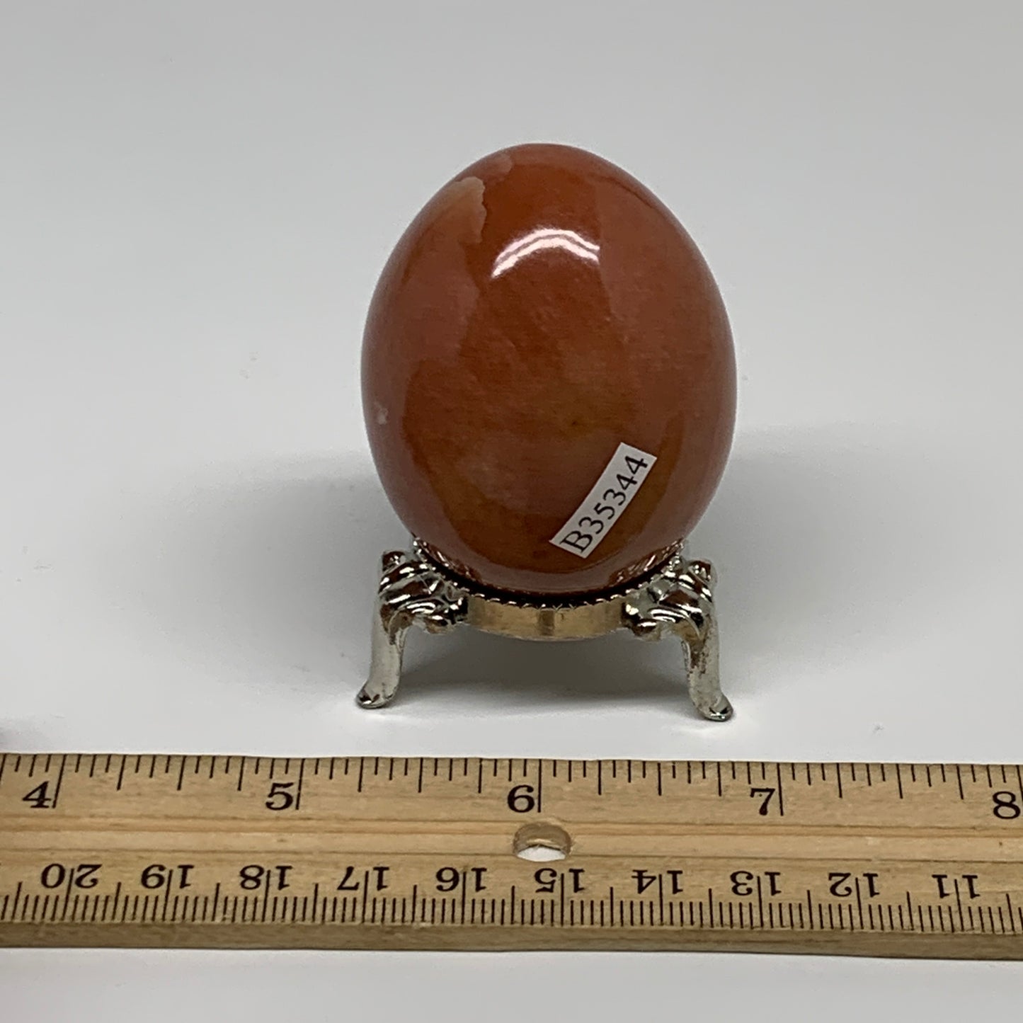 115.6g, 2"x1.6", Natural Red Aventurine Egg Polished Gemstone, B35344
