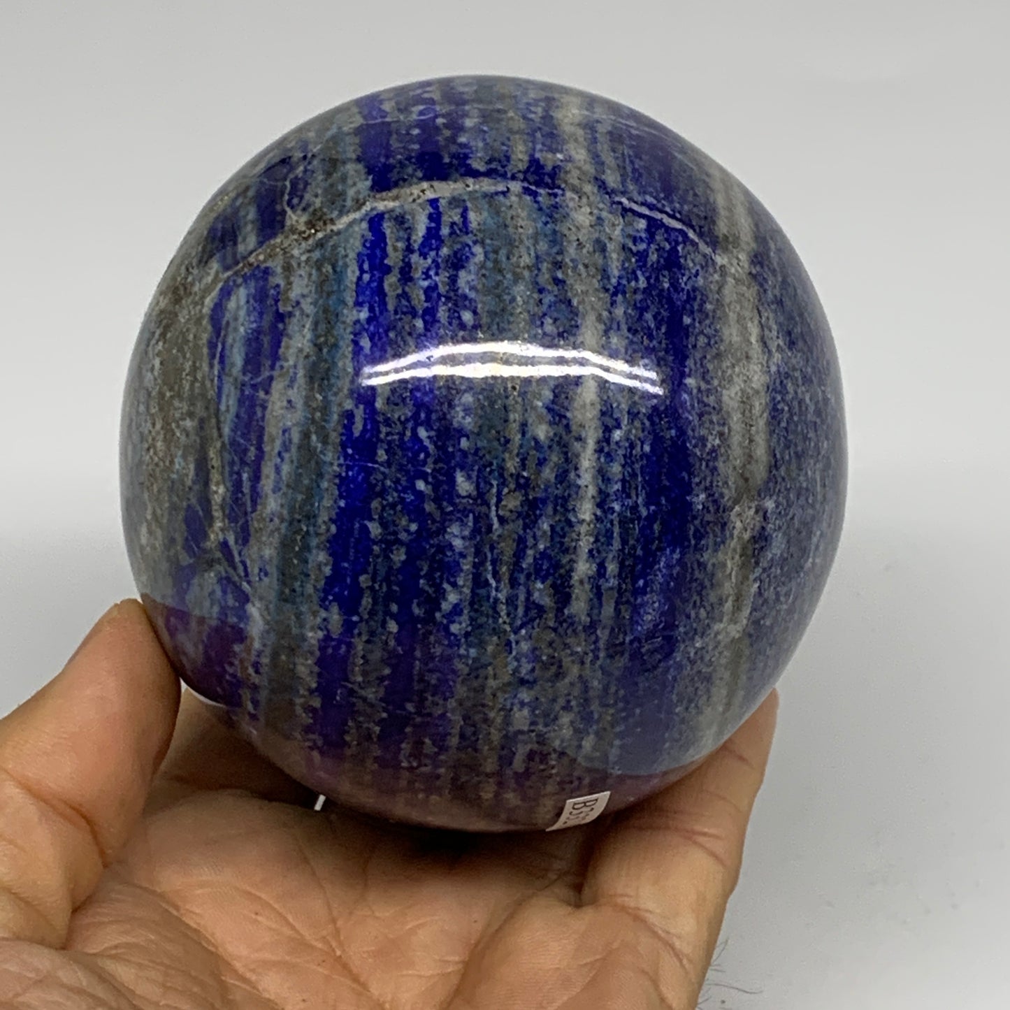 2.3 lbs, 3.4" (86mm), Lapis Lazuli Sphere Ball Gemstone @Afghanistan, B33218
