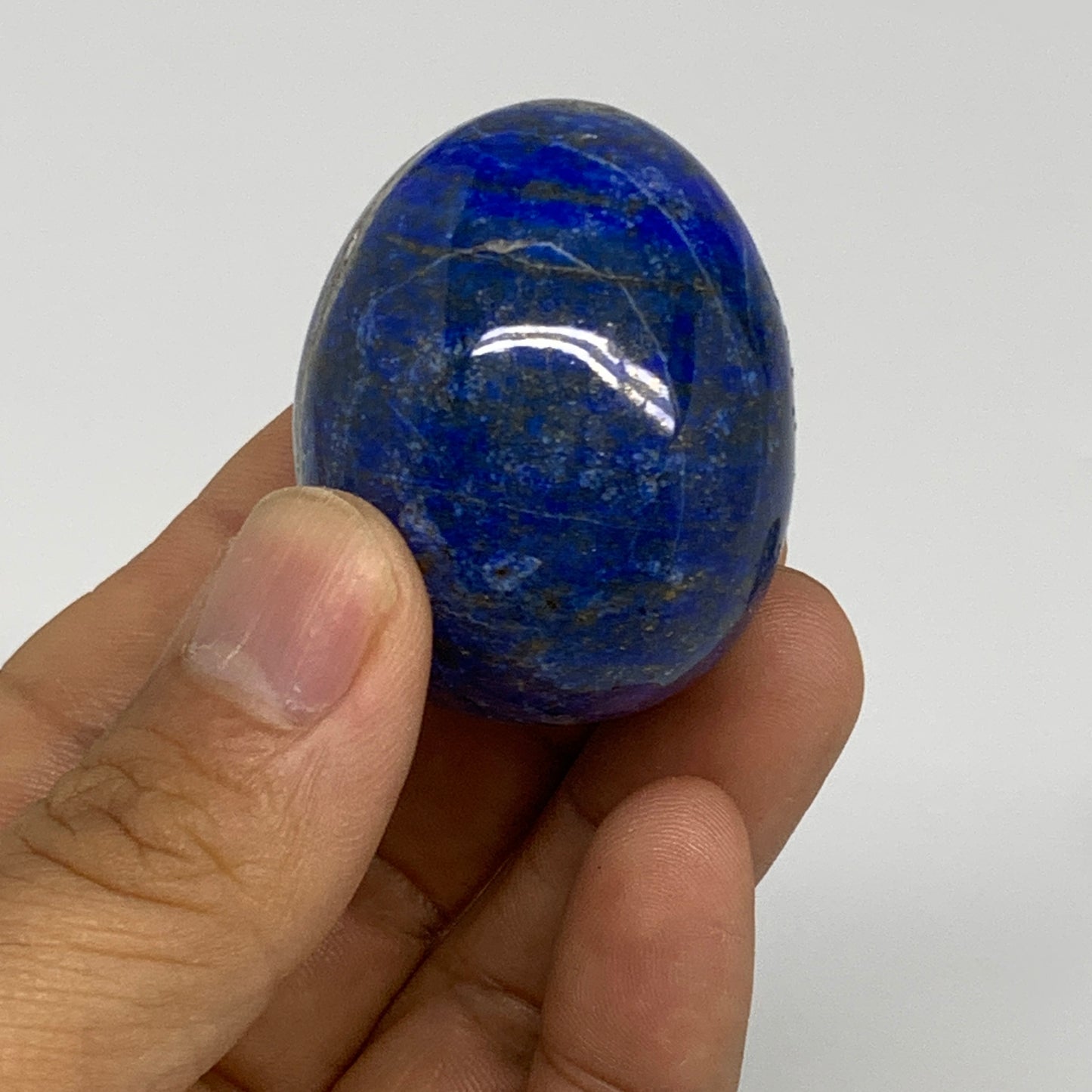 167.8g, 1.6"-1.8", 2pcs, Natural Lapis Lazuli Egg Polished @Afghanistan, B30400
