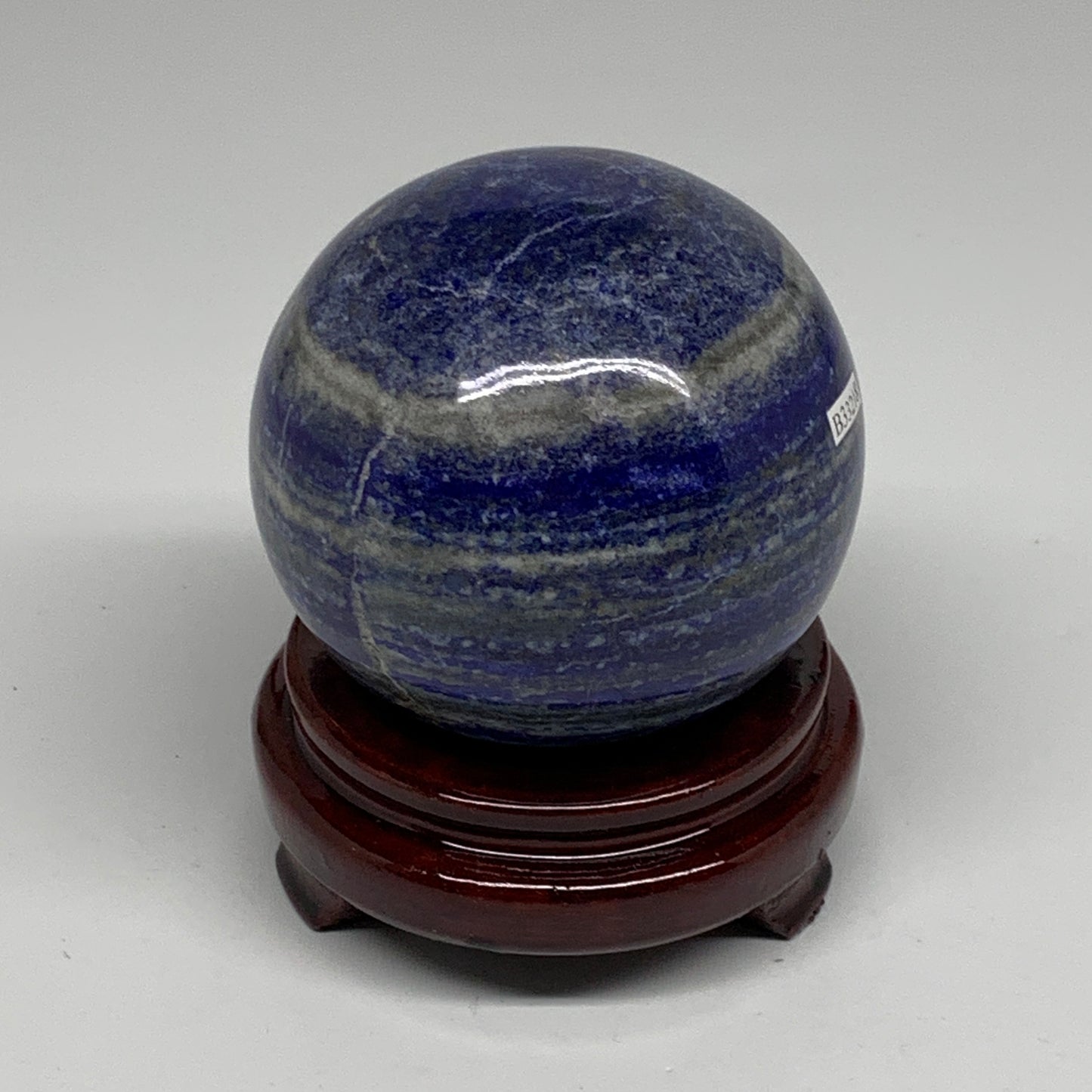 2.3 lbs, 3.4" (86mm), Lapis Lazuli Sphere Ball Gemstone @Afghanistan, B33218