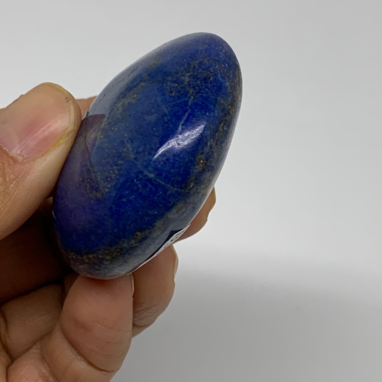 77.3g, 1.9"x1.9"x0.9", Natural Lapis Lazuli Palm Stone @Afghanistan, B36702