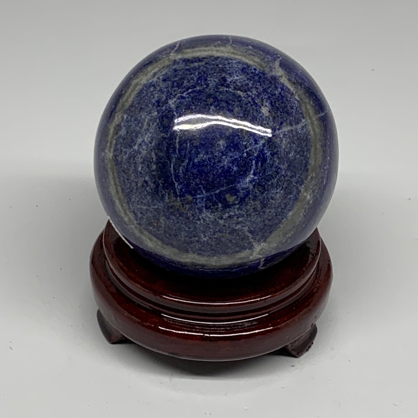 2.3 lbs, 3.4" (86mm), Lapis Lazuli Sphere Ball Gemstone @Afghanistan, B33218