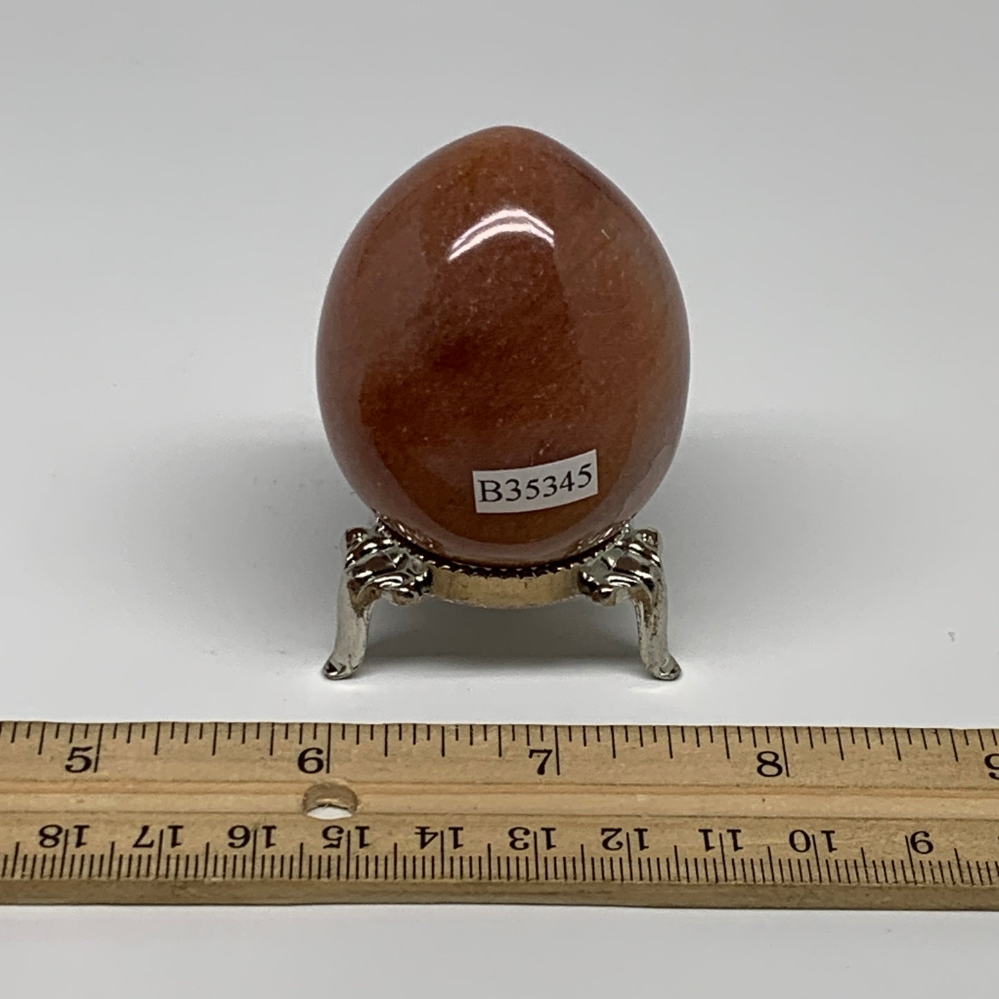 126.2g, 2.1"x1.7", Natural Red Aventurine Egg Polished Gemstone, B35345