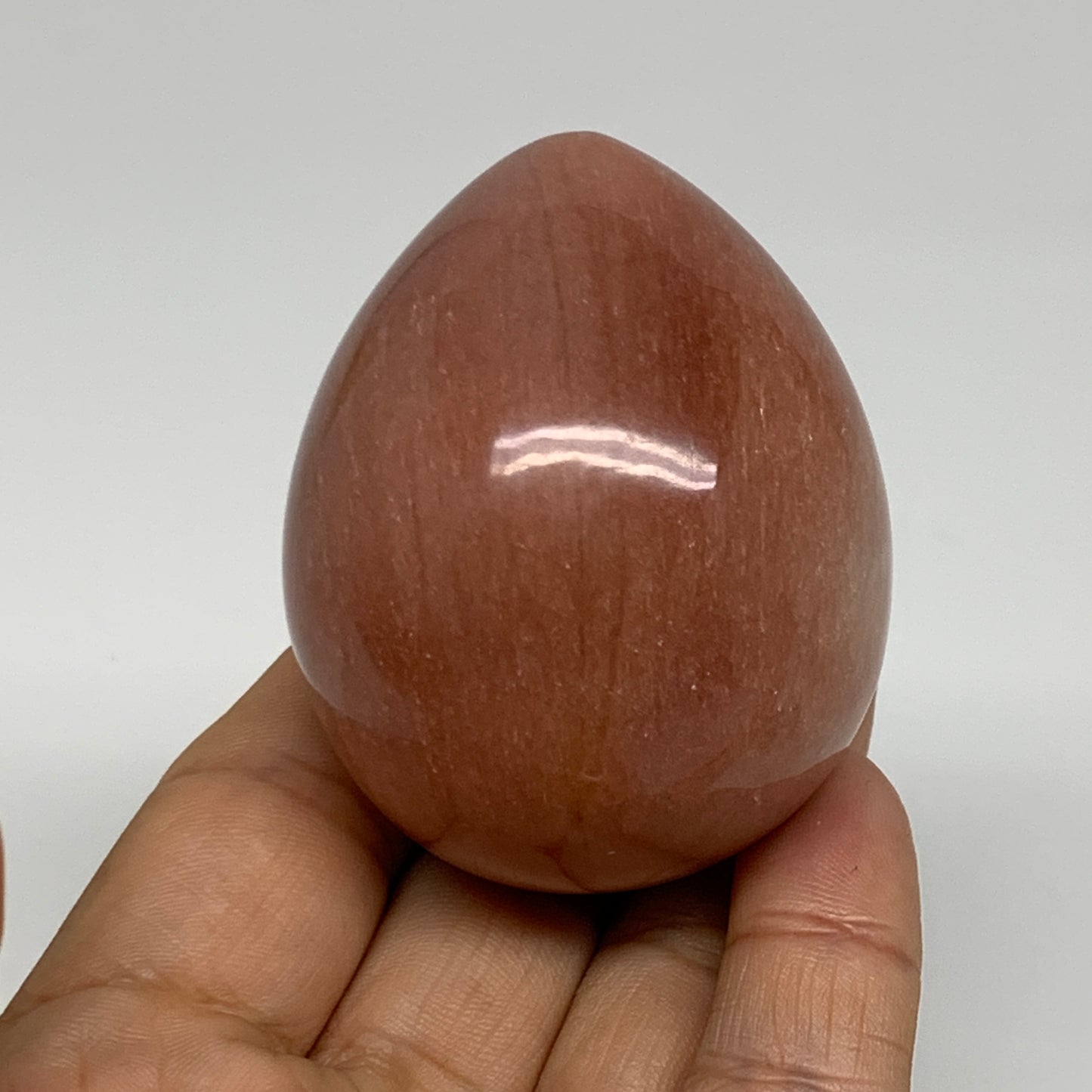 165.1g, 2.3"x1.8", Natural Red Aventurine Egg Polished Gemstone, B35346