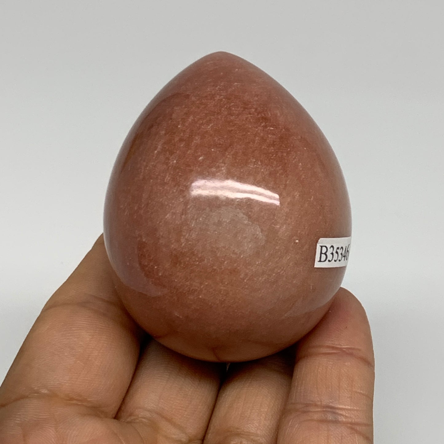 165.1g, 2.3"x1.8", Natural Red Aventurine Egg Polished Gemstone, B35346
