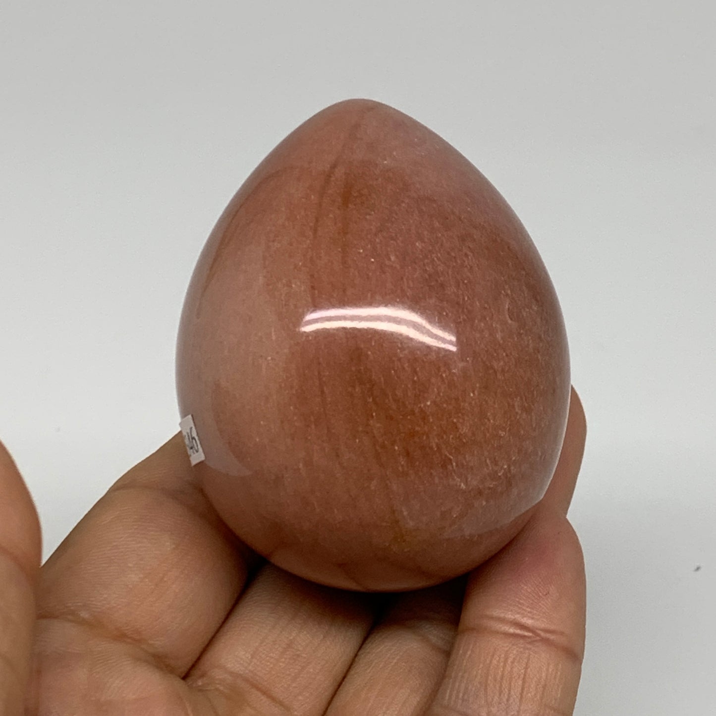 165.1g, 2.3"x1.8", Natural Red Aventurine Egg Polished Gemstone, B35346