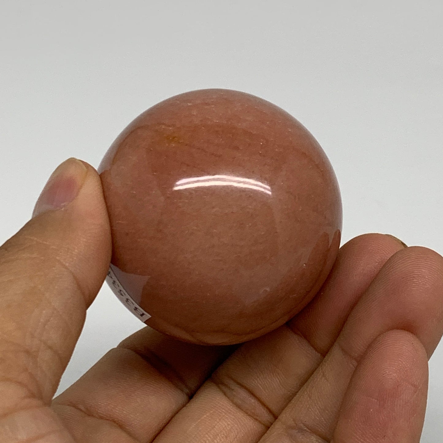 165.1g, 2.3"x1.8", Natural Red Aventurine Egg Polished Gemstone, B35346