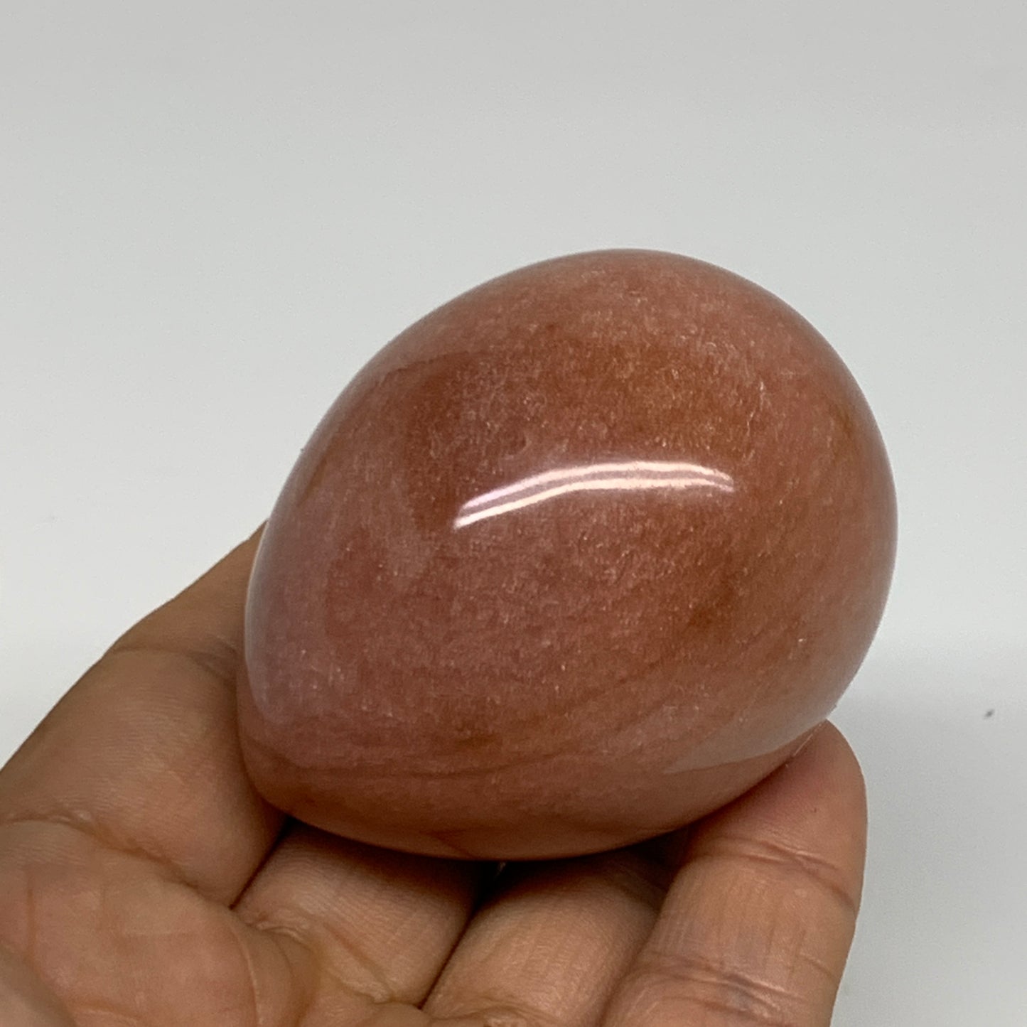 165.1g, 2.3"x1.8", Natural Red Aventurine Egg Polished Gemstone, B35346