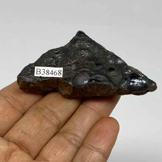 73.6g, 2.7"x1.4"x0.7", Rough Hematite Botryoidal Mineral Crystal, B38468
