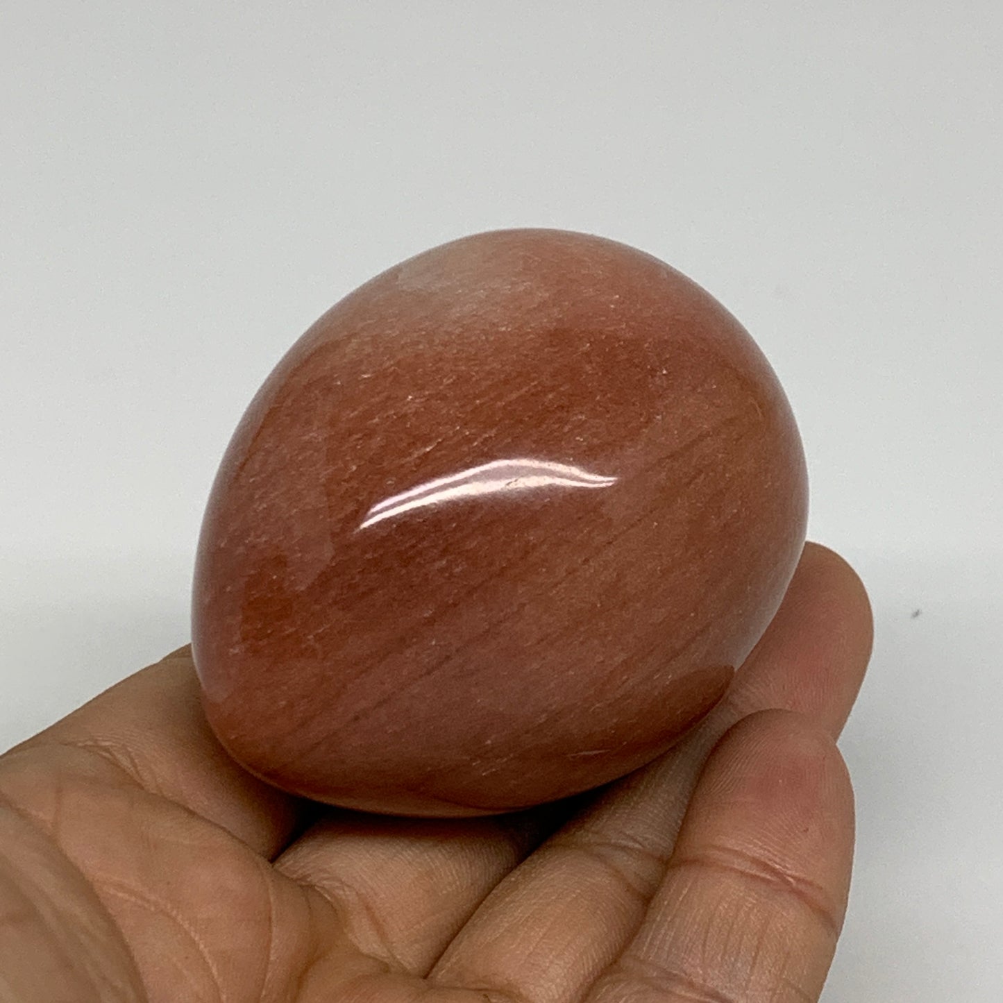 165.1g, 2.3"x1.8", Natural Red Aventurine Egg Polished Gemstone, B35346