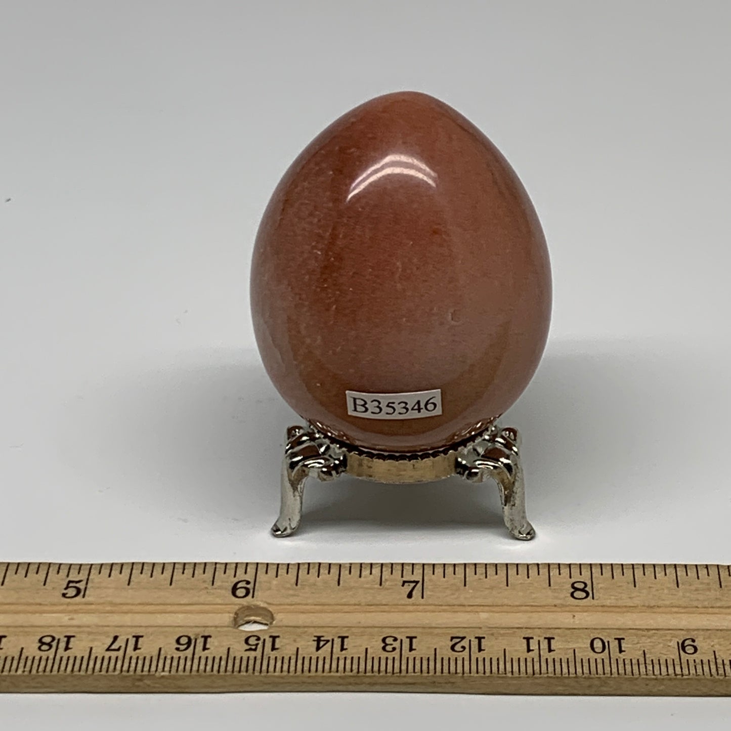 165.1g, 2.3"x1.8", Natural Red Aventurine Egg Polished Gemstone, B35346