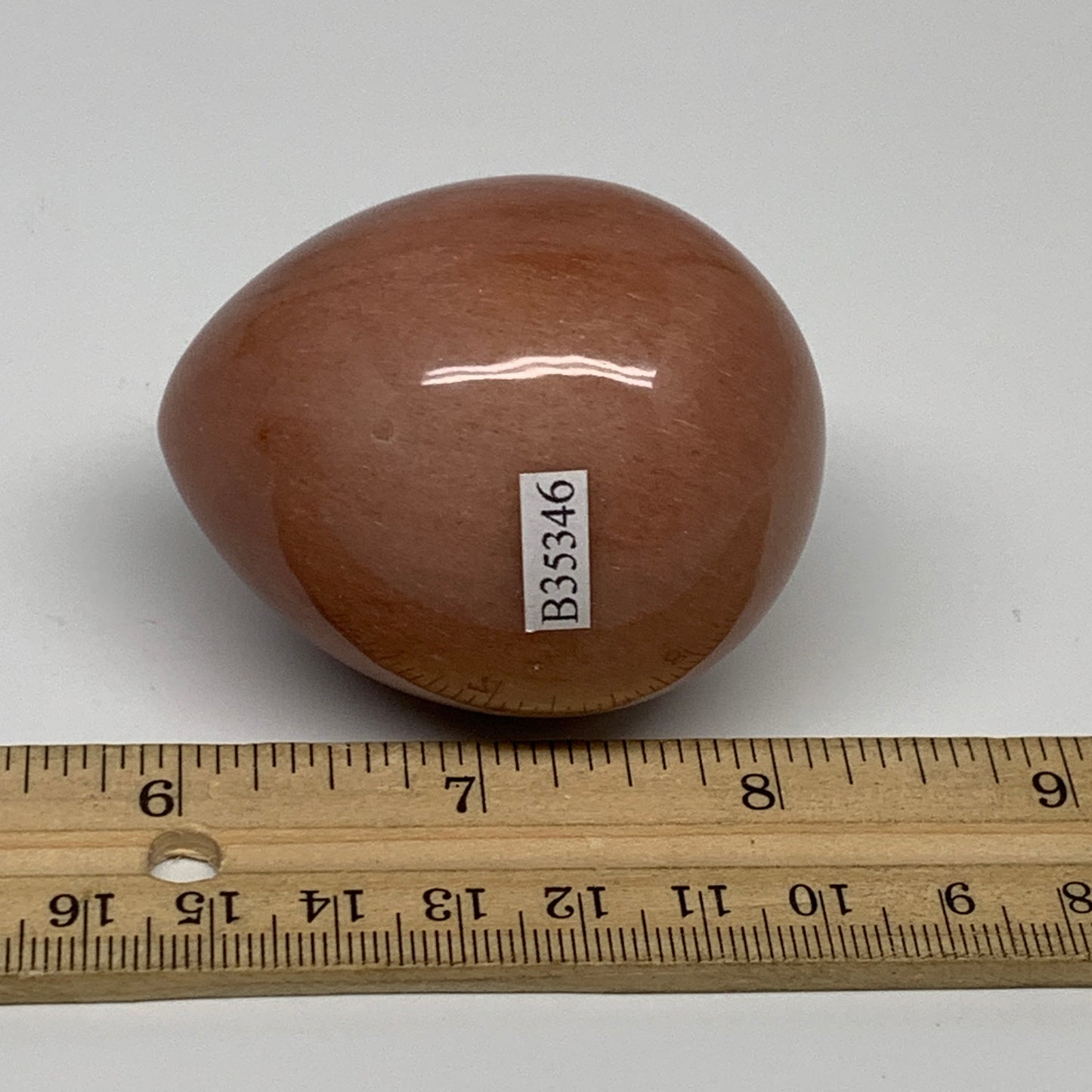 165.1g, 2.3"x1.8", Natural Red Aventurine Egg Polished Gemstone, B35346