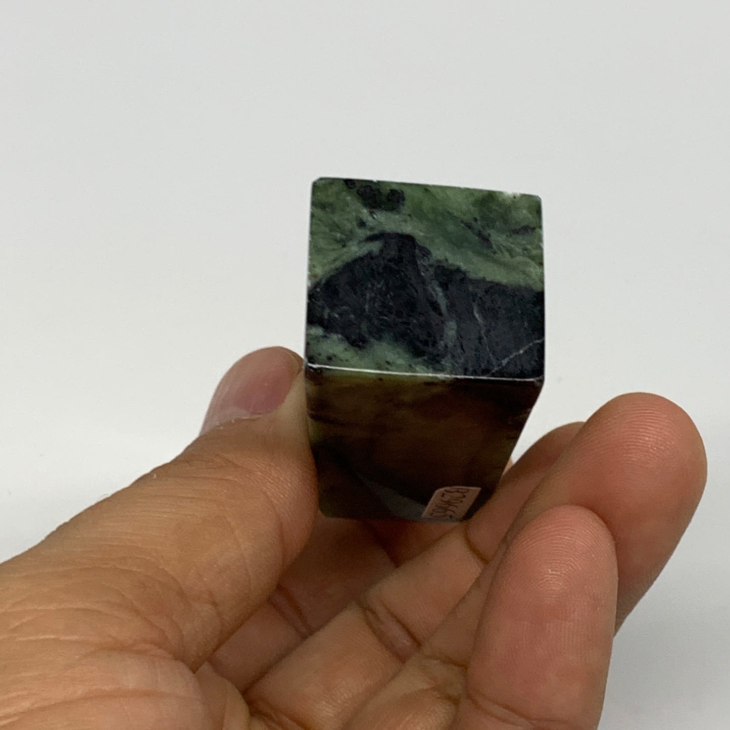 68.5g, 2.7"x1"x0.9", Serpentine Point Tower Obelisk Crystal @Pakistan, B29665