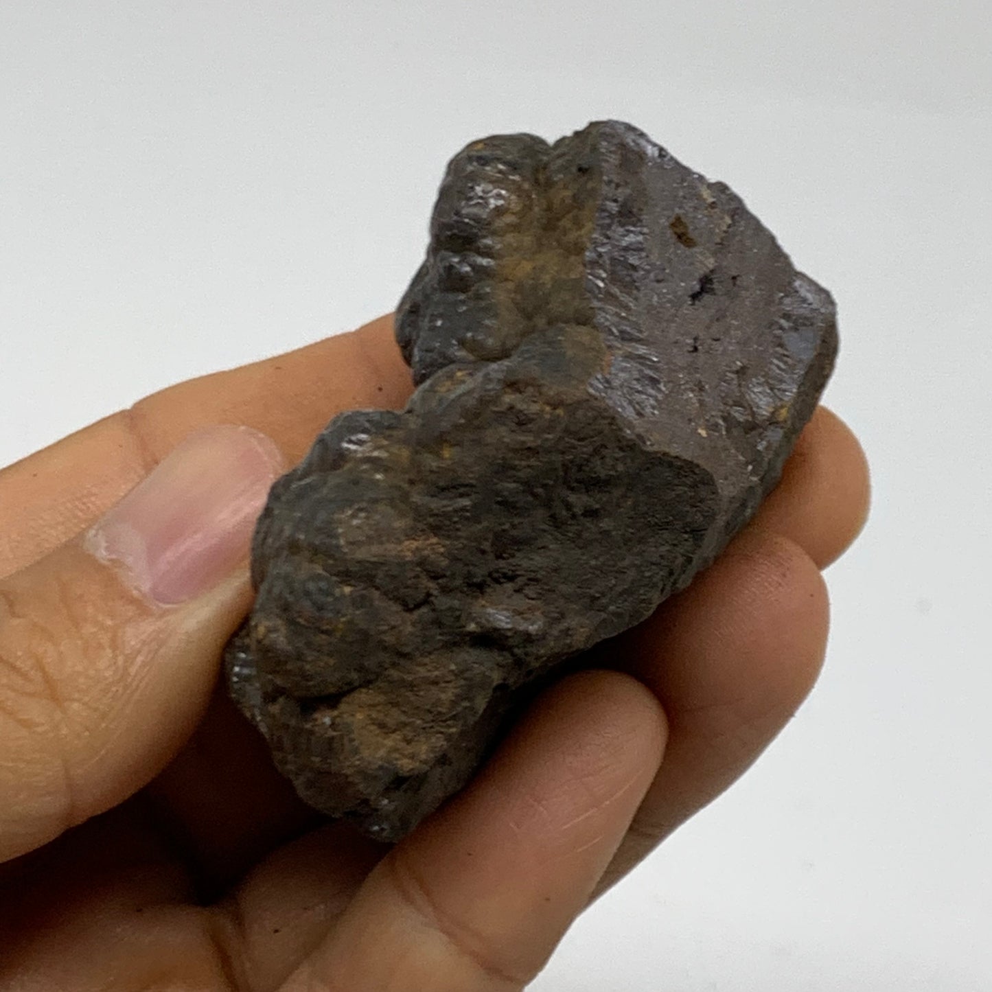 121.2g, 2.1"x2"x1.3", Rough Hematite Botryoidal Mineral Crystal, B38469