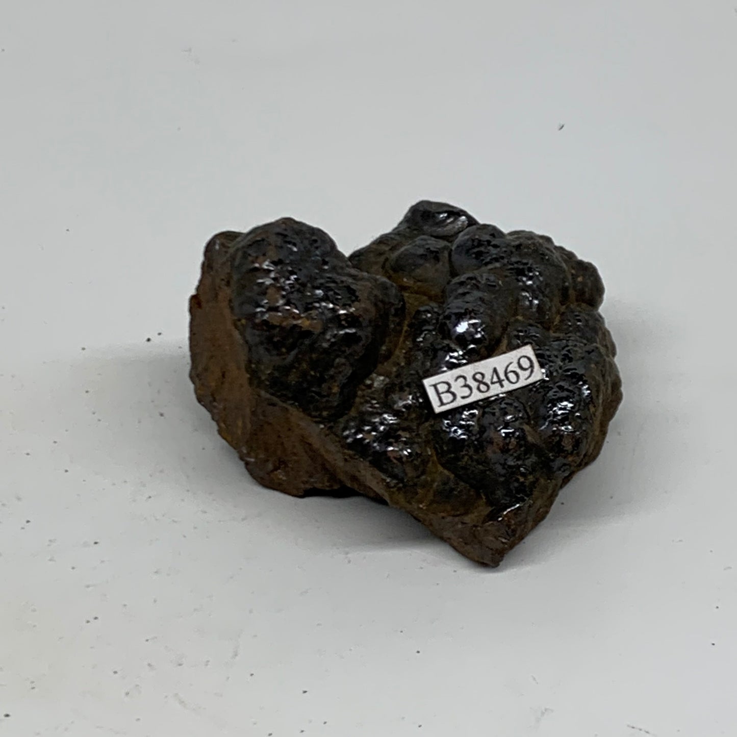 121.2g, 2.1"x2"x1.3", Rough Hematite Botryoidal Mineral Crystal, B38469