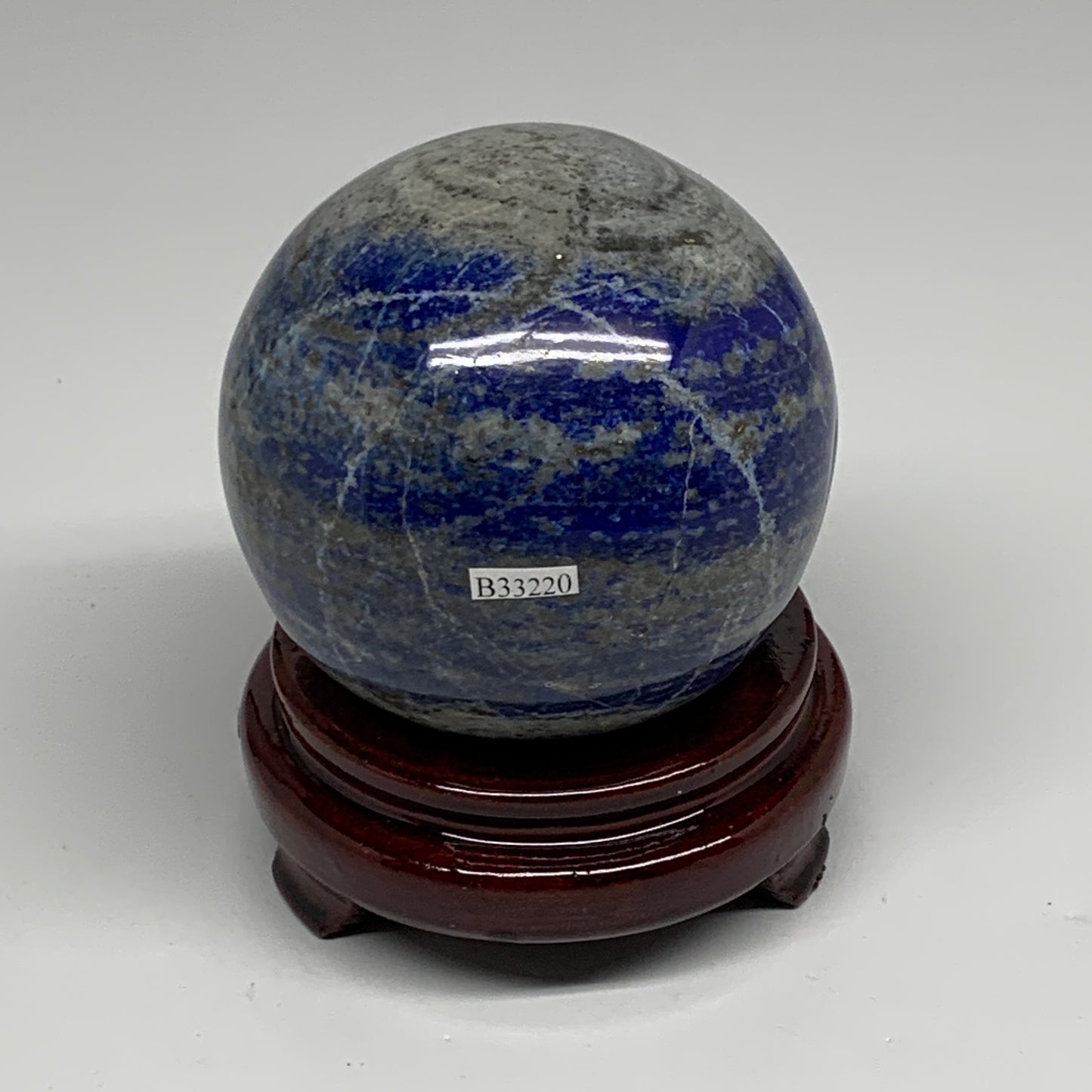 2.4 lbs, 3.5" (87mm), Lapis Lazuli Sphere Ball Gemstone @Afghanistan, B33220