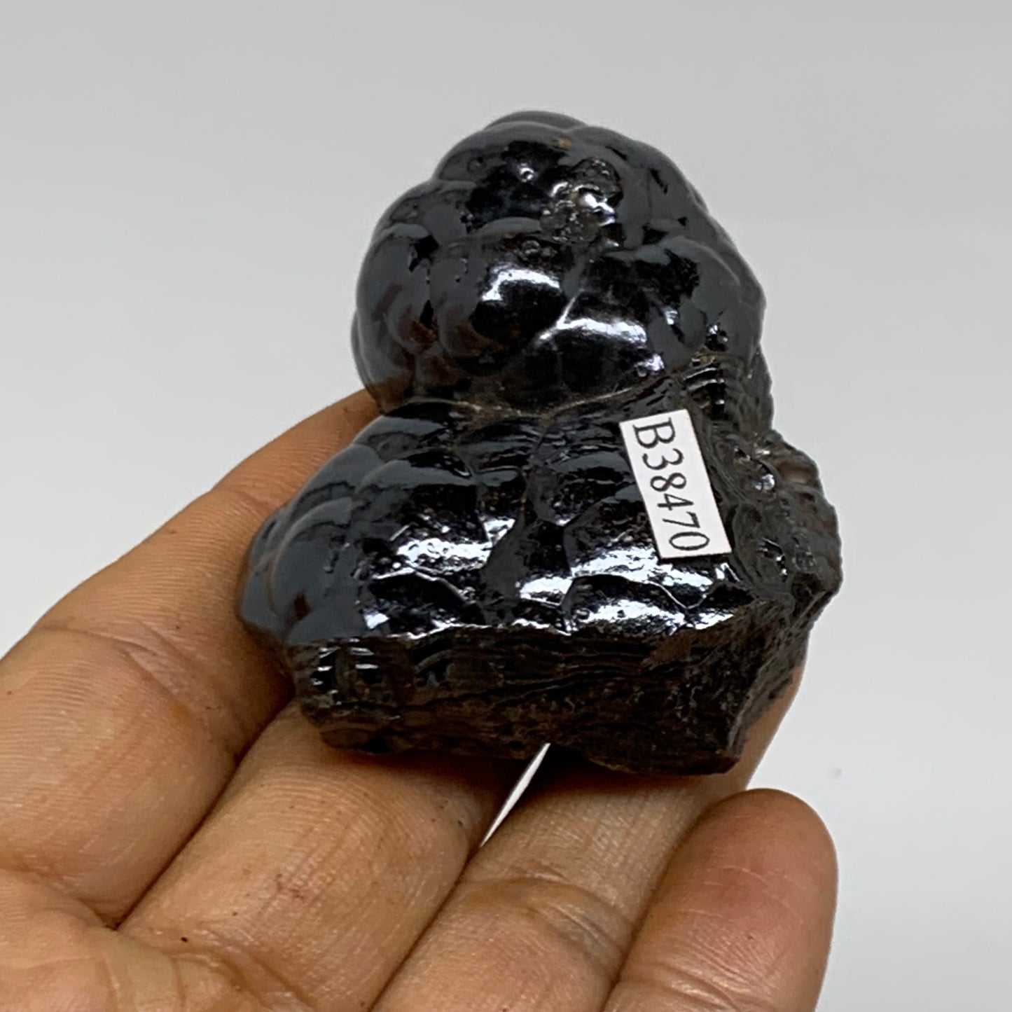 139.9g, 2.1"x1.8"x1.1", Rough Hematite Botryoidal Mineral Crystal, B38470