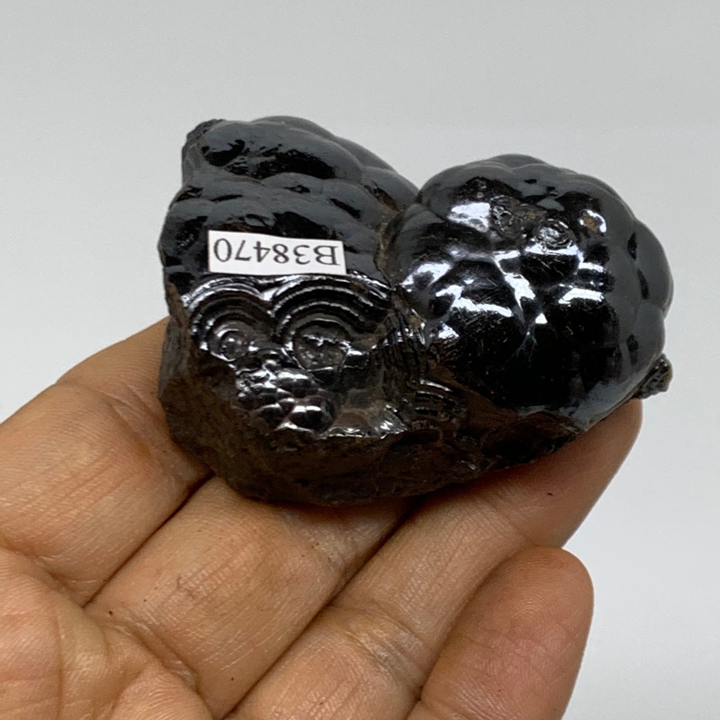 139.9g, 2.1"x1.8"x1.1", Rough Hematite Botryoidal Mineral Crystal, B38470