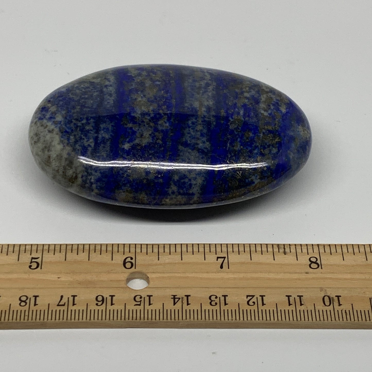 186.1g, 3.3"x2.1"x1", Natural Lapis Lazuli Palm Stone @Afghanistan, B36705
